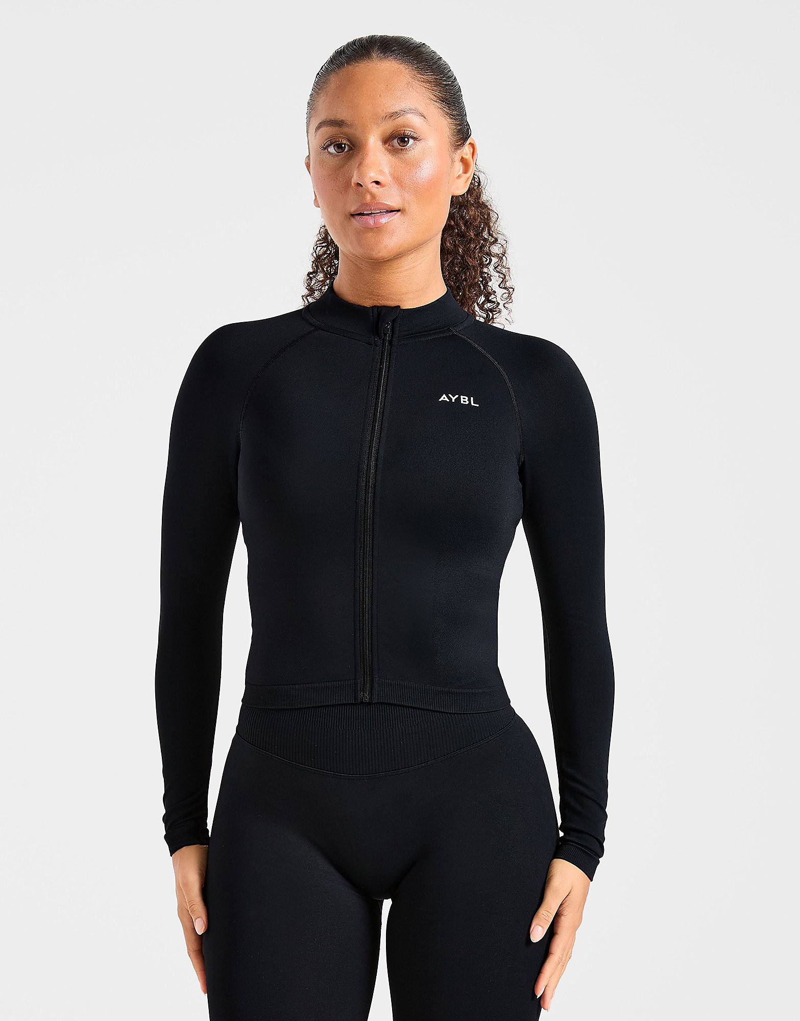 AYBL Enhance Full Zip Seamless Top - vue 1