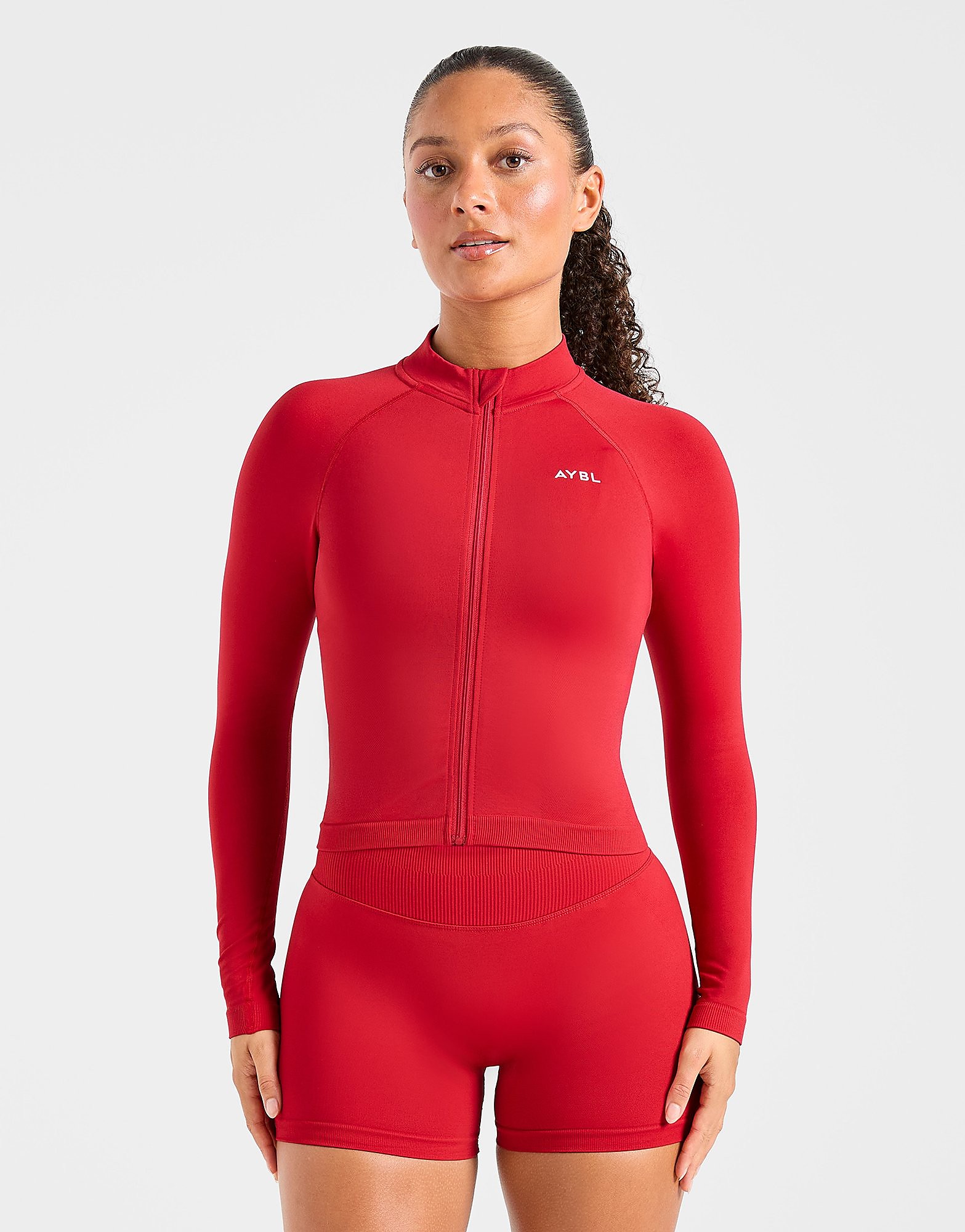 AYBL Enhance Full Zip Seamless Top - vue 1