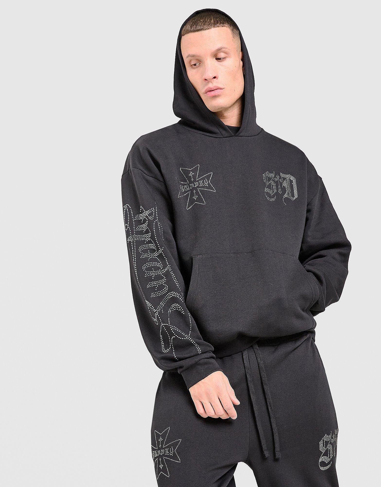 Supply & Demand Felpa con Cappuccio Dust, nero