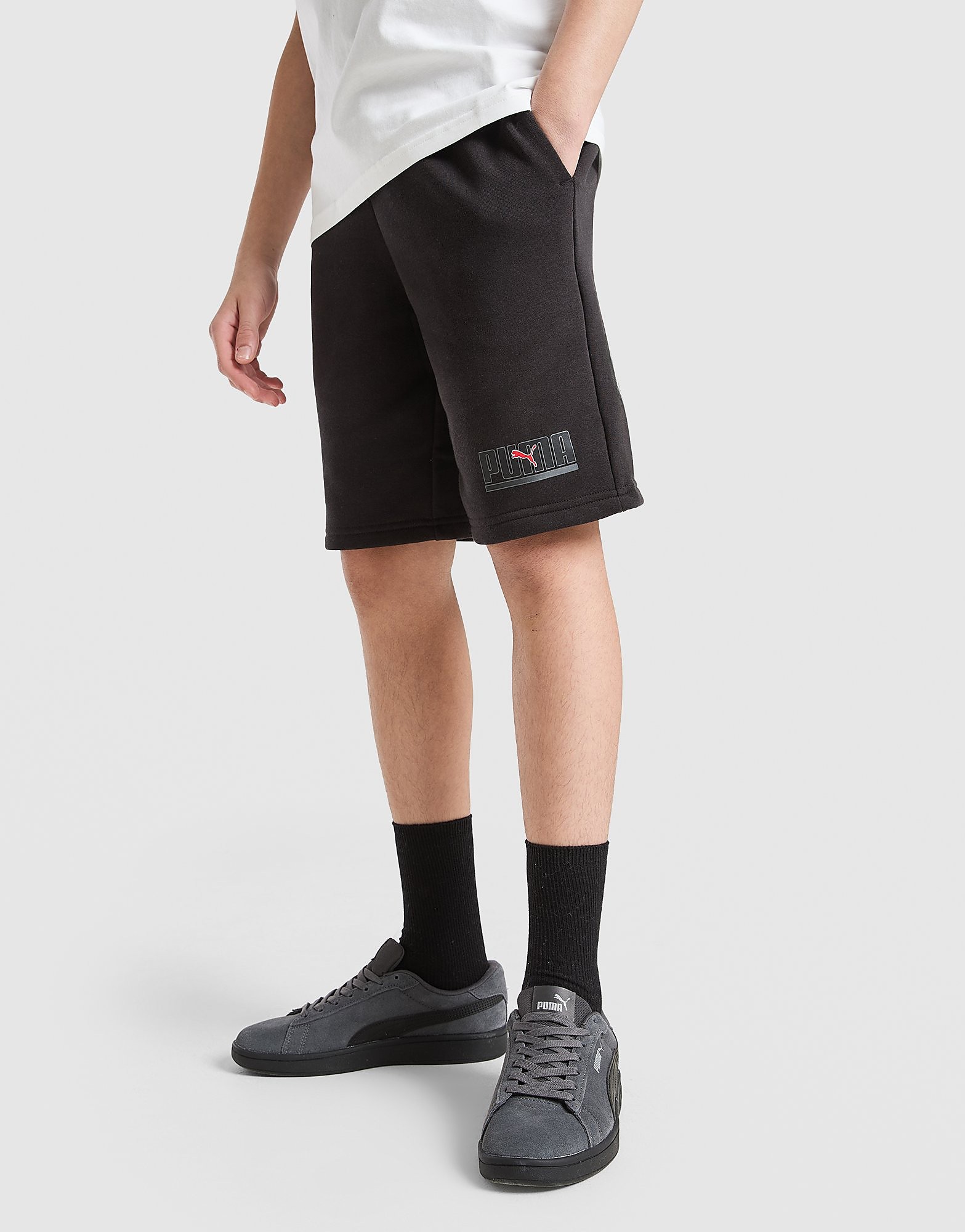 PUMA Core Shorts Kinder, Schwarz