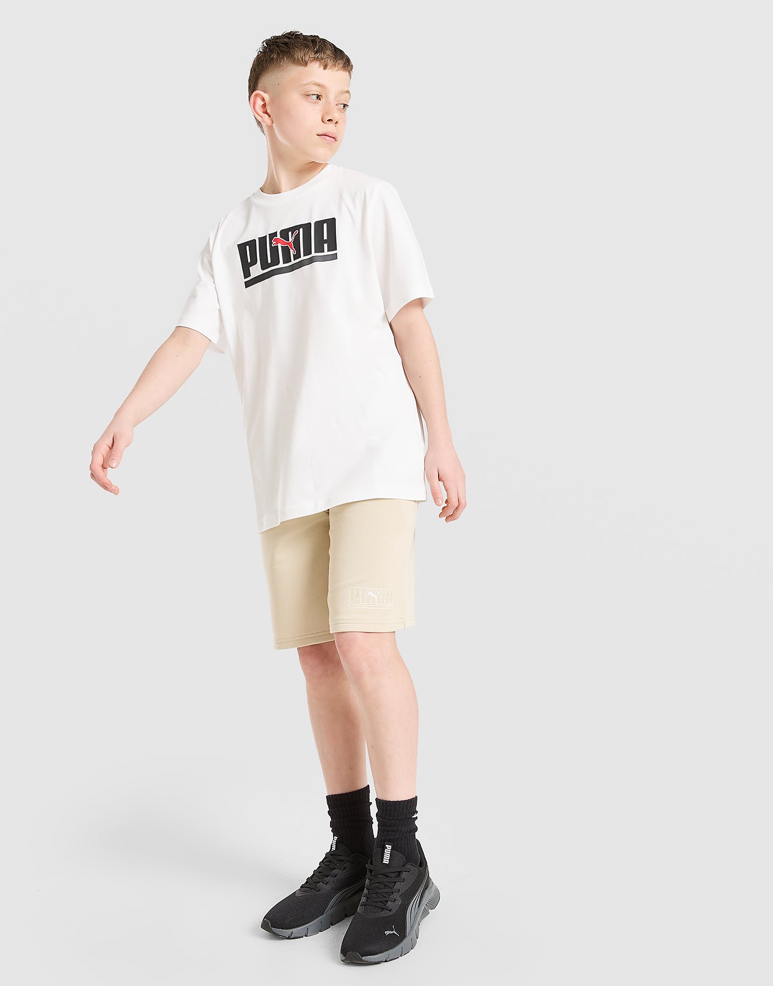 PUMA Core Shorts Kinder, Braun