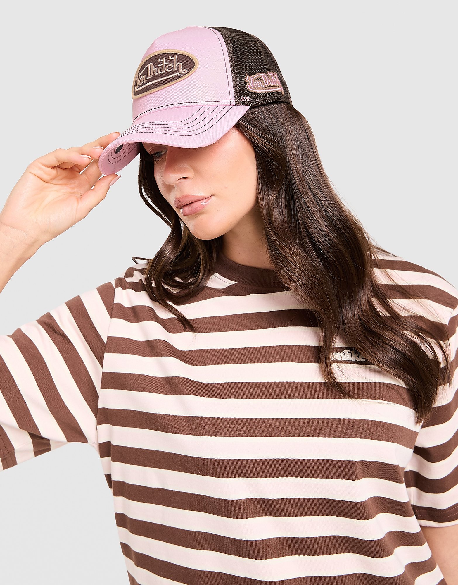 Contrast Trucker Cap - Damen, Rosa - female - Size: One Size