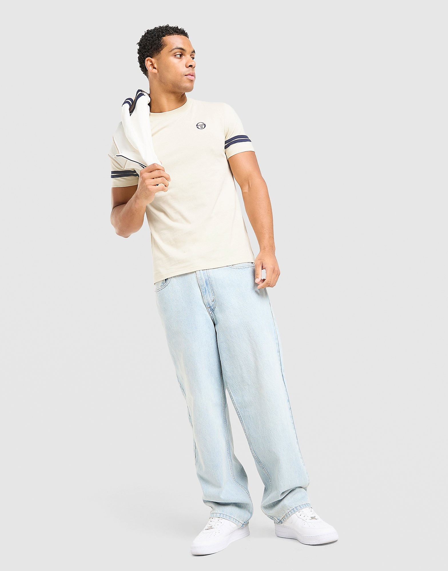 Sergio Tacchini T shirt Grello Crème Crème - vue 1