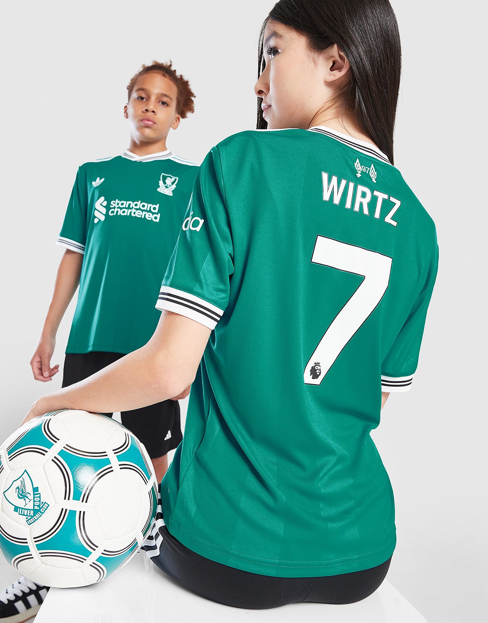 adidas Originals Liverpool FC 202526 Wirtz #7 Third Shirt Junior