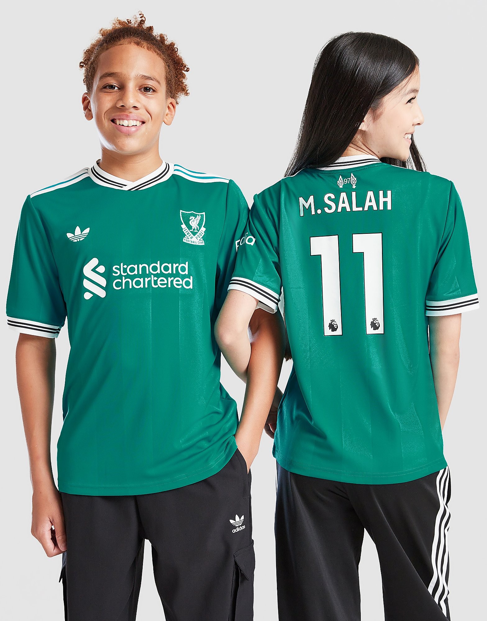 adidas Originals Liverpool FC 202526 Salah #11 Third Kit Junior