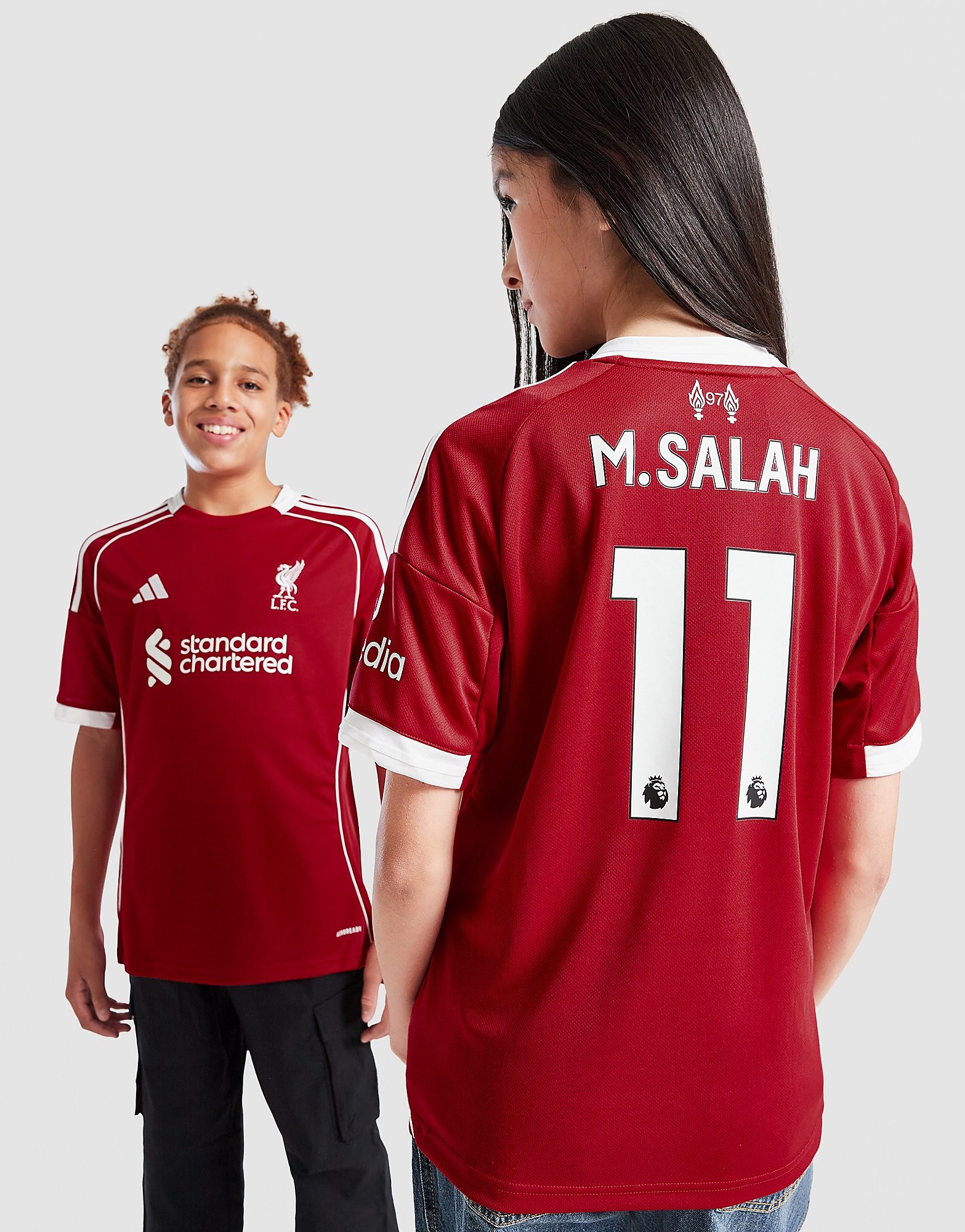 adidas Liverpool FC 202526 Salah #11 Home Shirt Junior