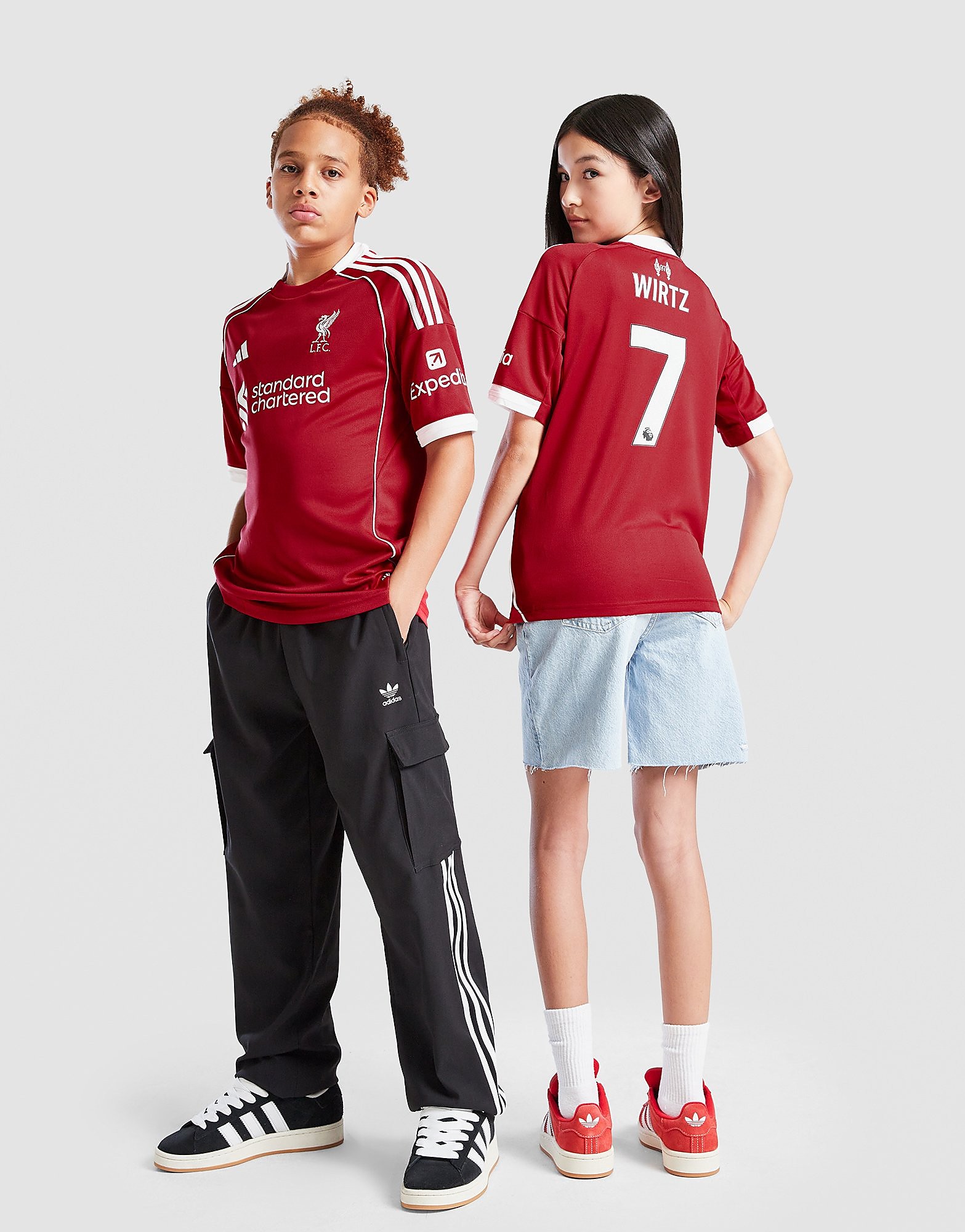 adidas Liverpool FC 202526 Wirtz #7 Home Shirt Junior