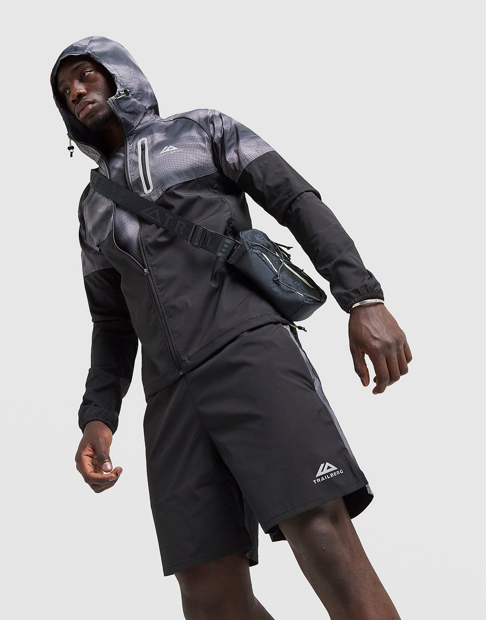 Mens Haze Water Resistant Jacket - Nero, nero nero Uomo taglia L