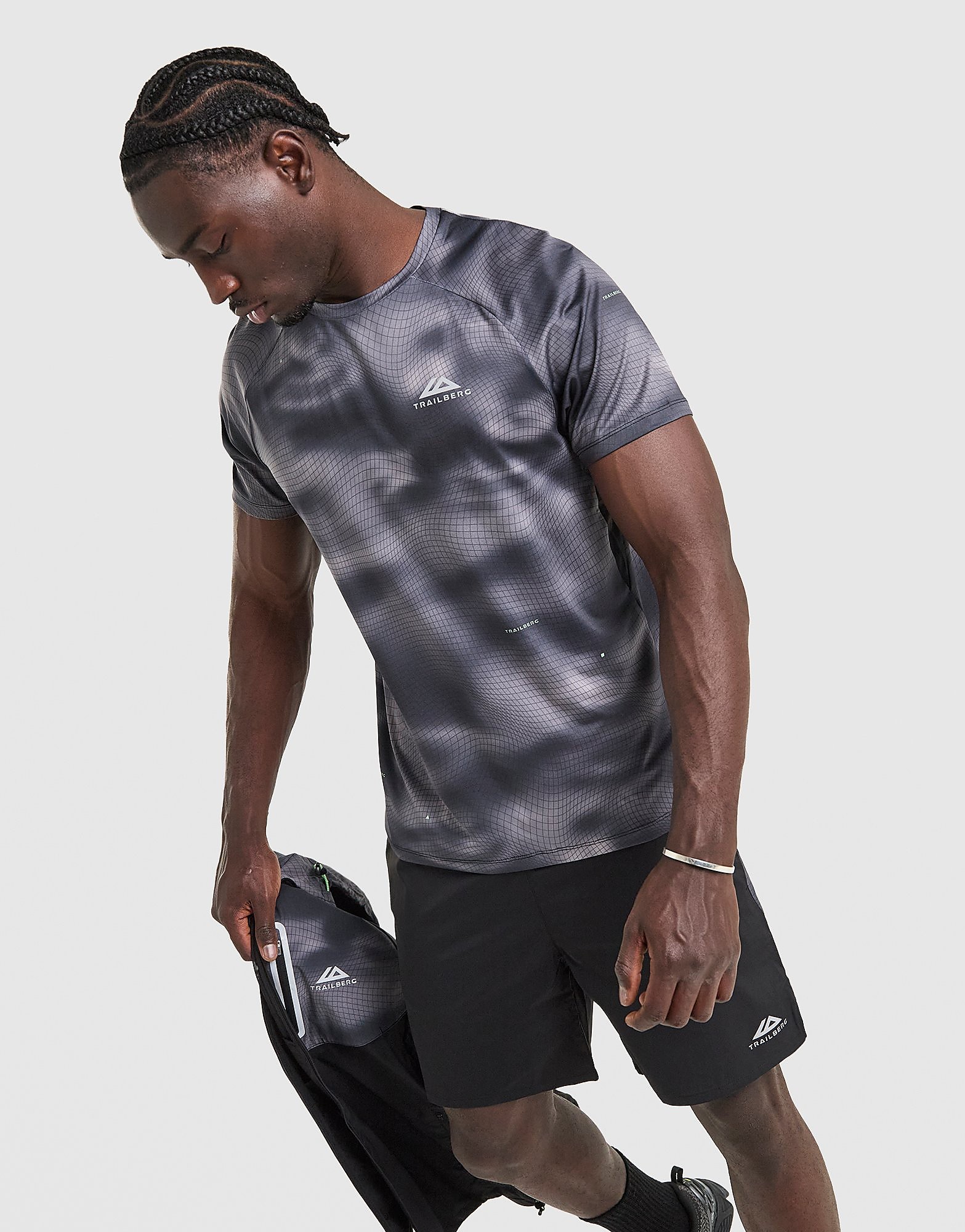 Haze All Over Print T-Shirt - Herren, Grau - male - Size: XXL