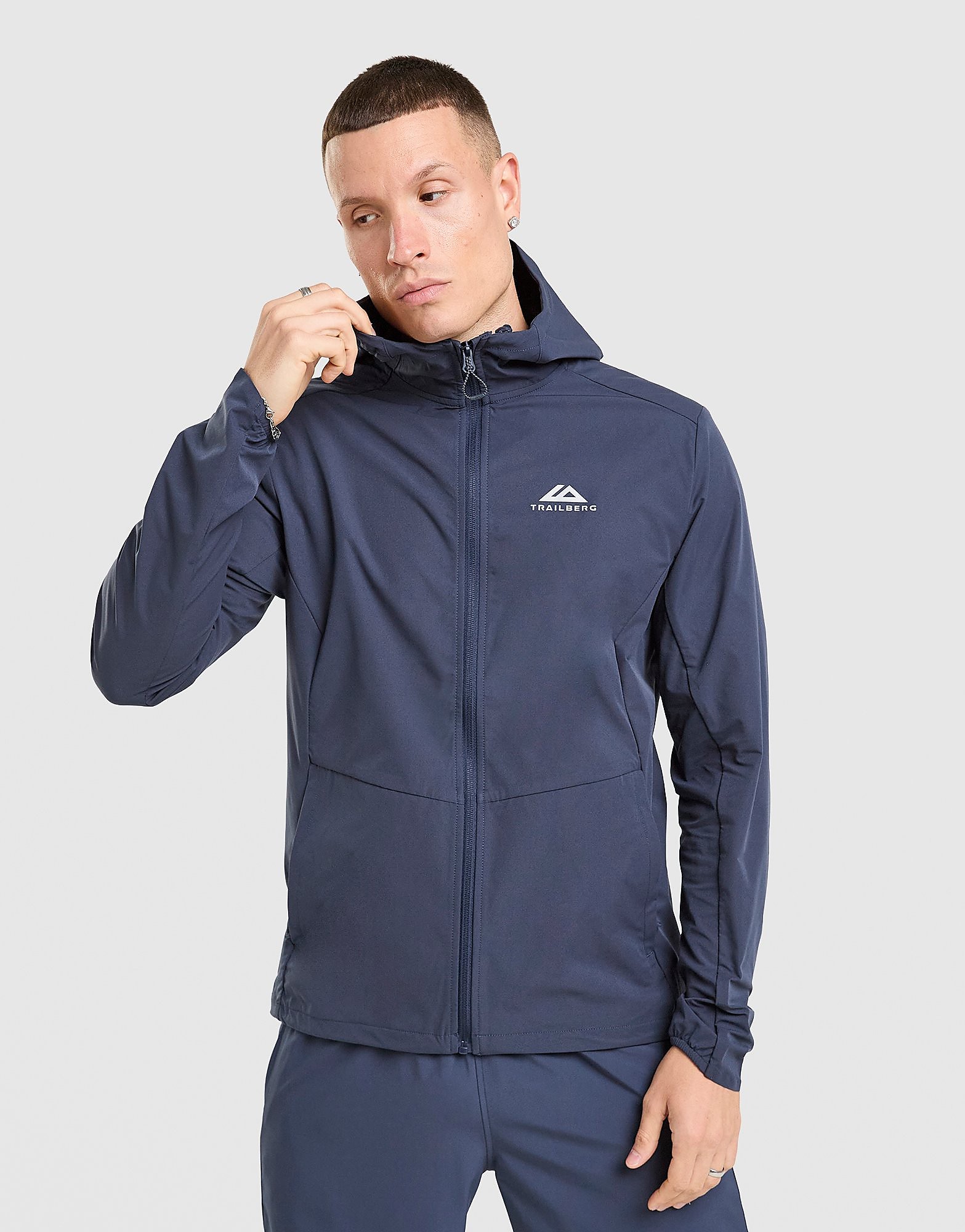 Mens Giacca Full Zip Velocity - Blu, blu blu Uomo taglia M