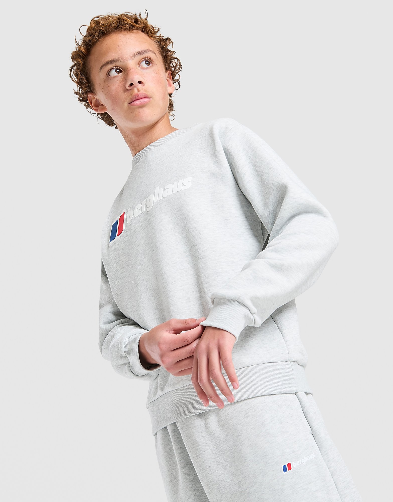 Large Logo Crew Sweatshirt Junior - Grigio, grigio grigio Bambino taglia 11-12Y