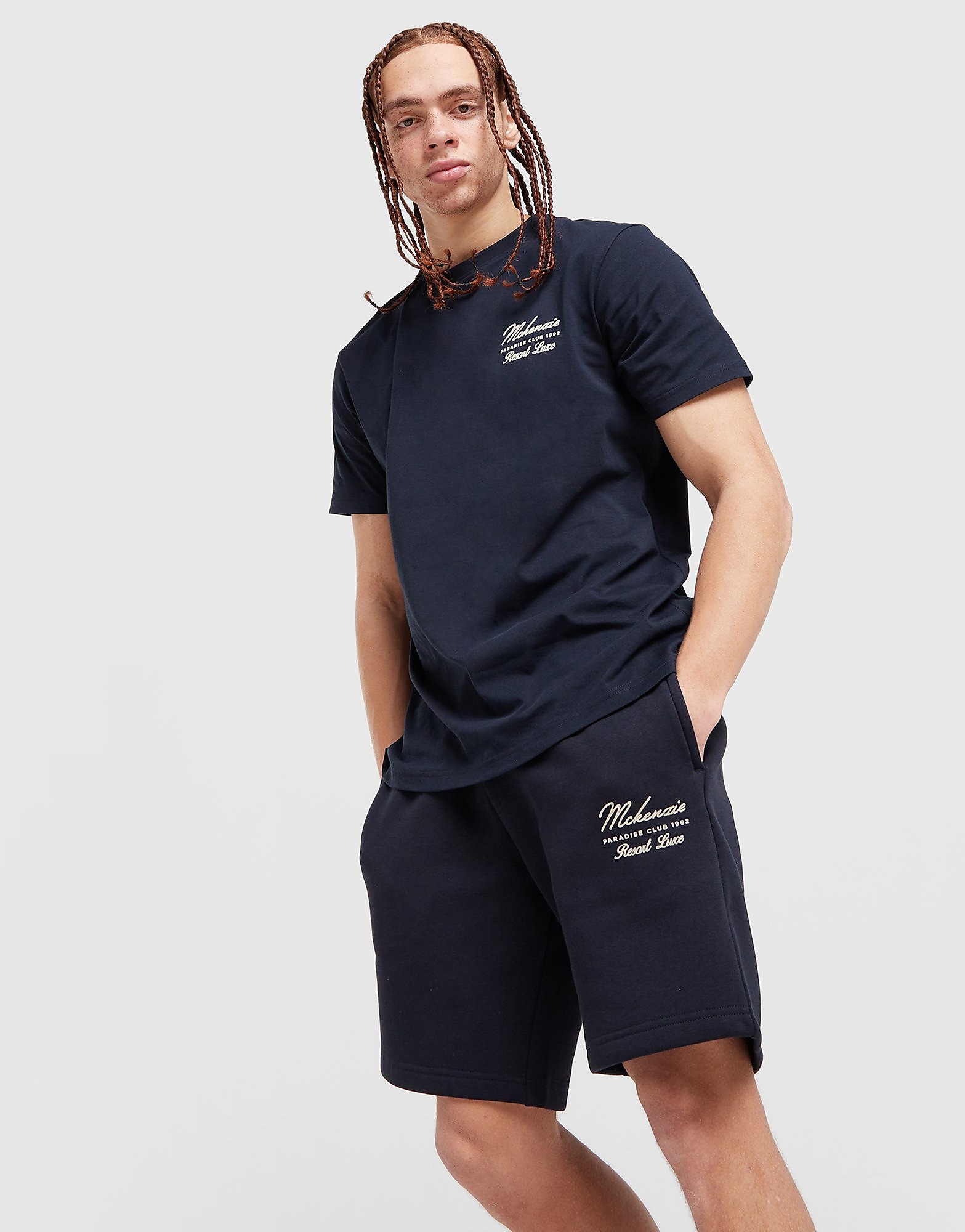 Luxe Fleece Shorts - Herren, Blau - male - Size: M