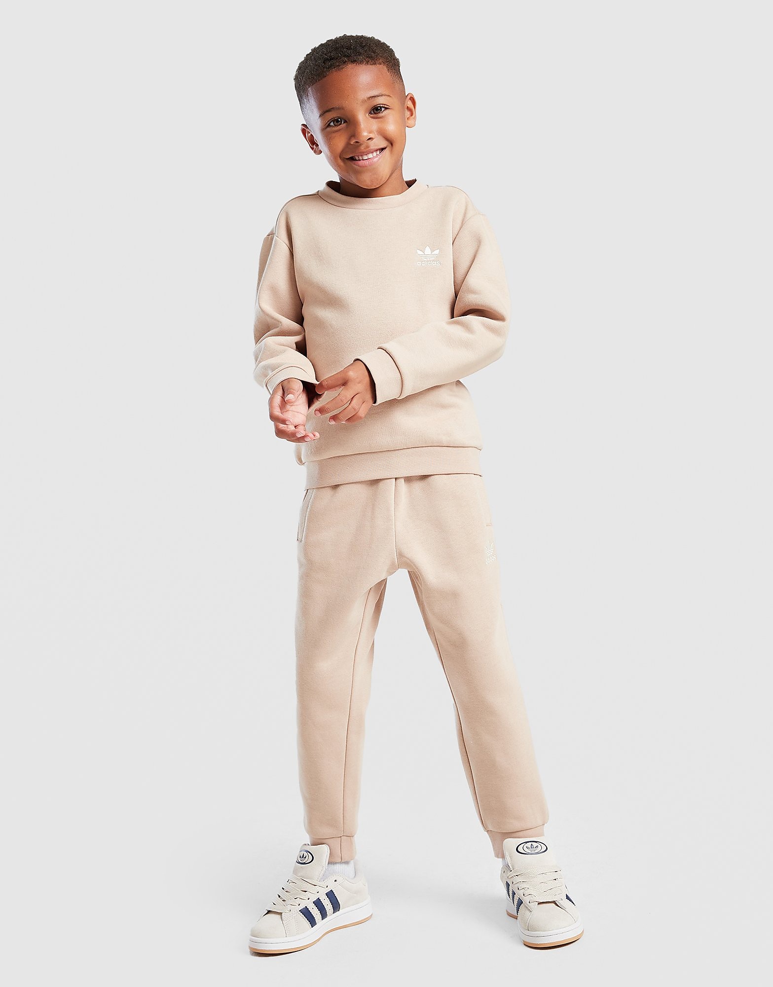 adidas Originals Trefoil Essential Crew Tracksuit Children