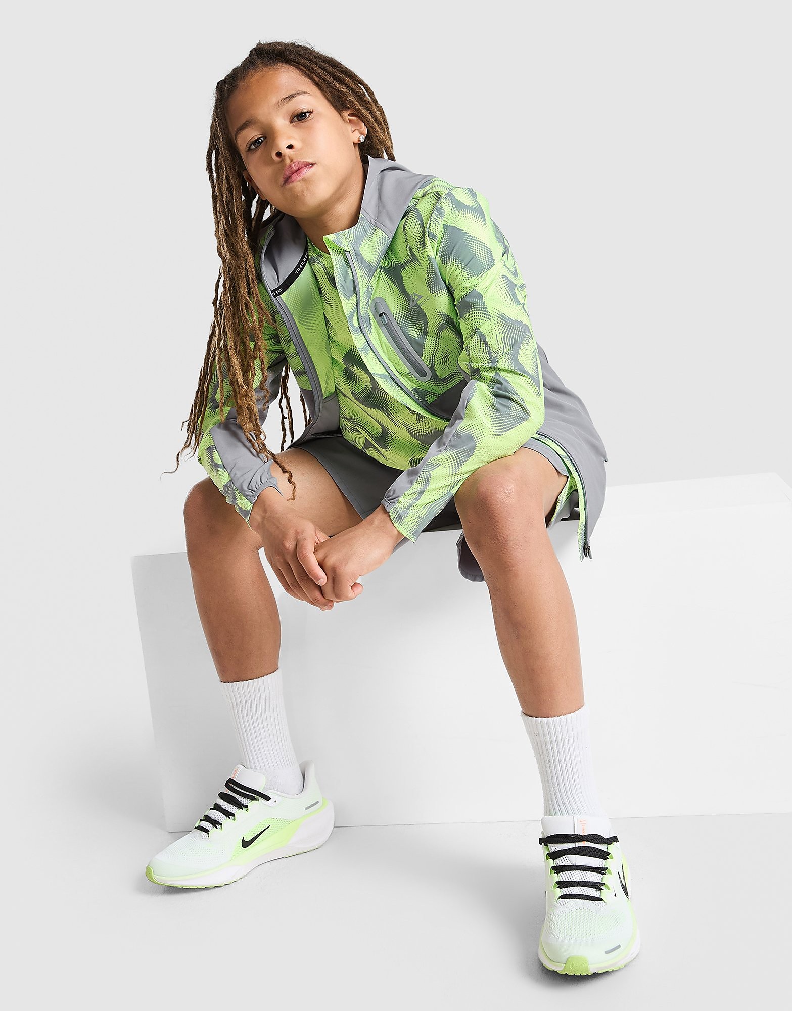 Kinetic Festival Windbreaker Jacket Junior - Verde, verde verde Bambino taglia S