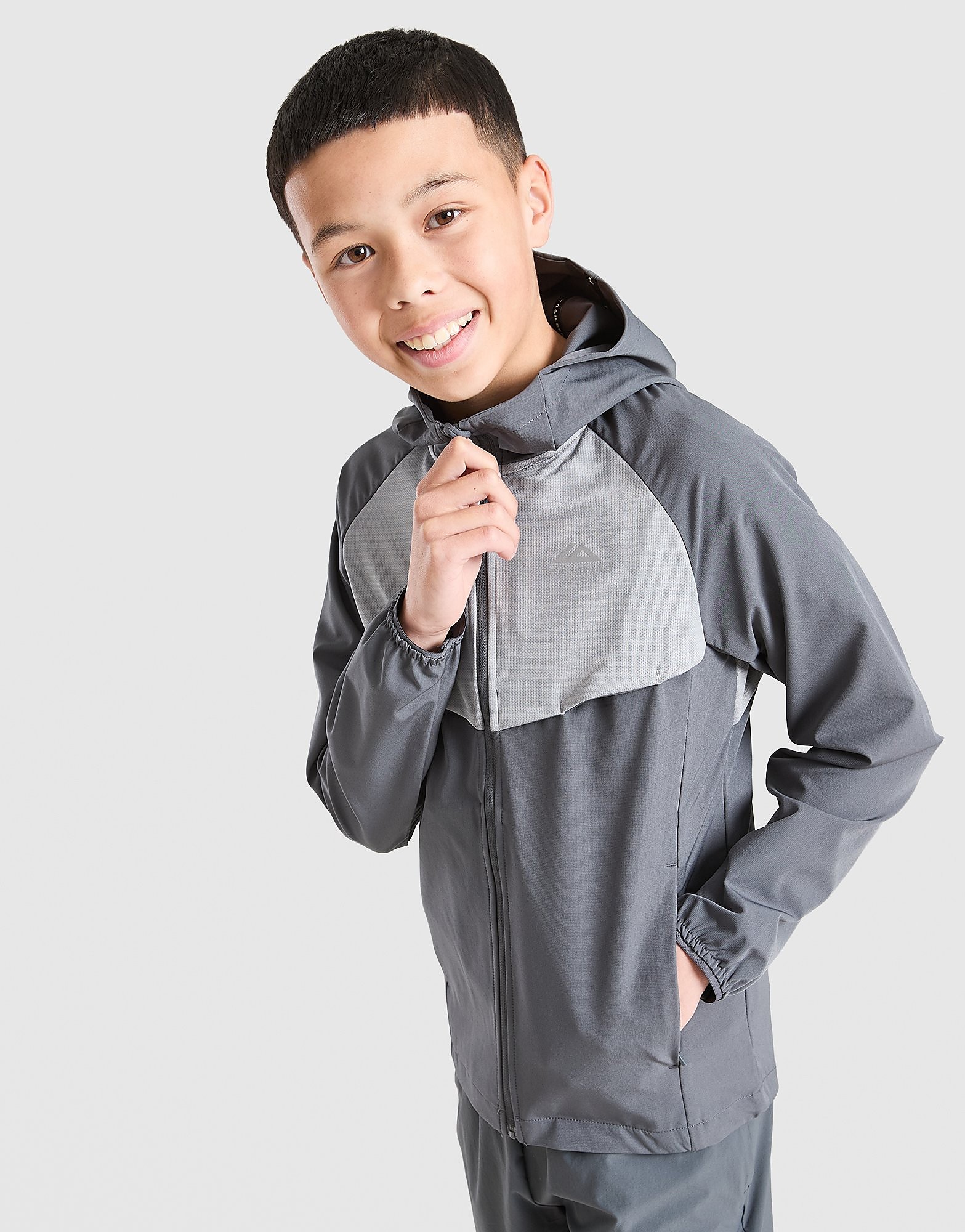 Cloud Colour Block Windbreaker Jacket Junior - Grigio, grigio grigio Bambino taglia XS