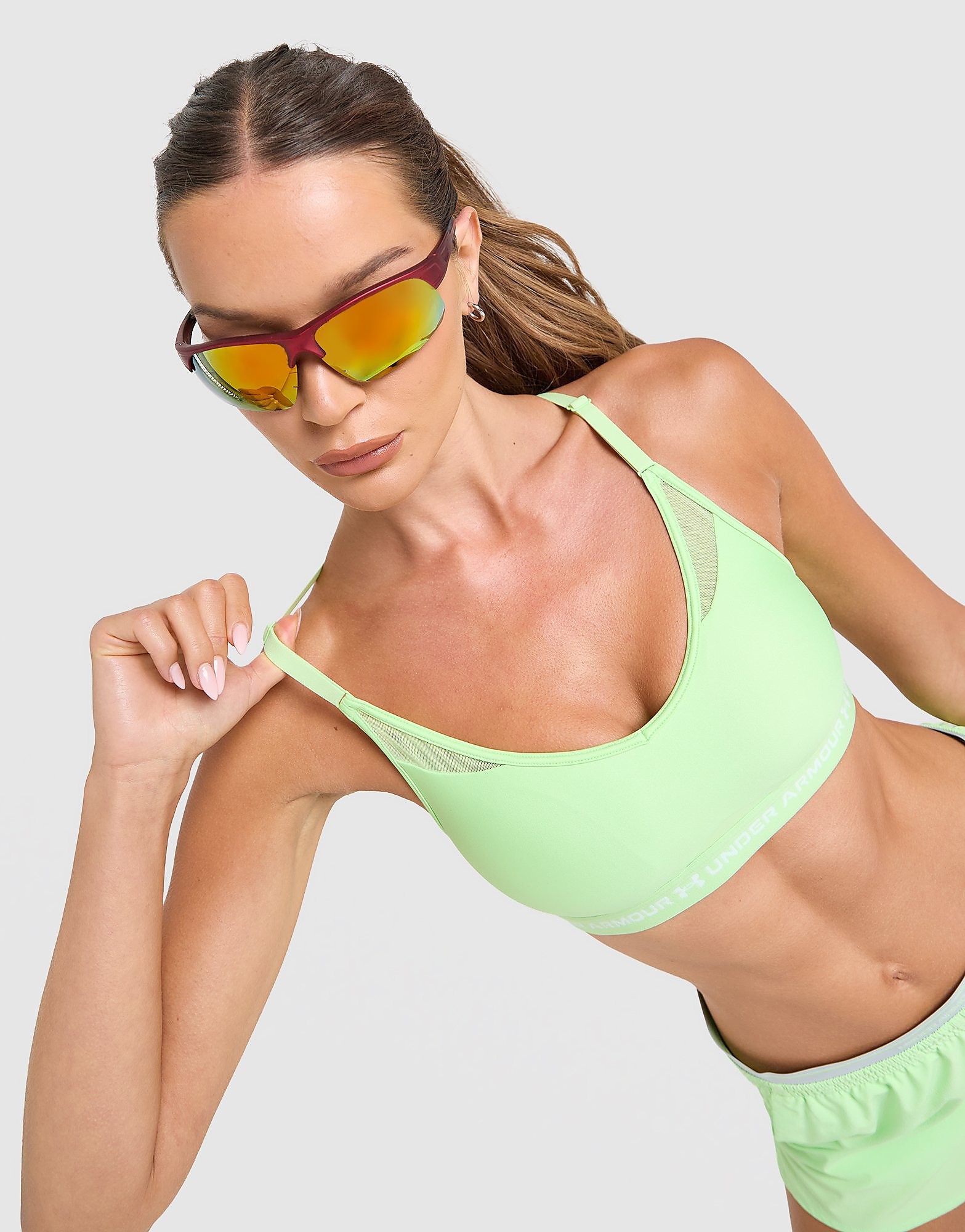 Under Armour Brassière de sport à dos croisé et maintien léger