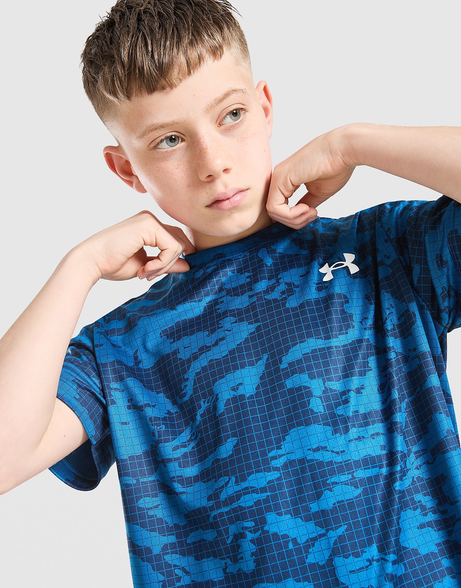 Under Armour Camo All Over Print T Shirt Junior