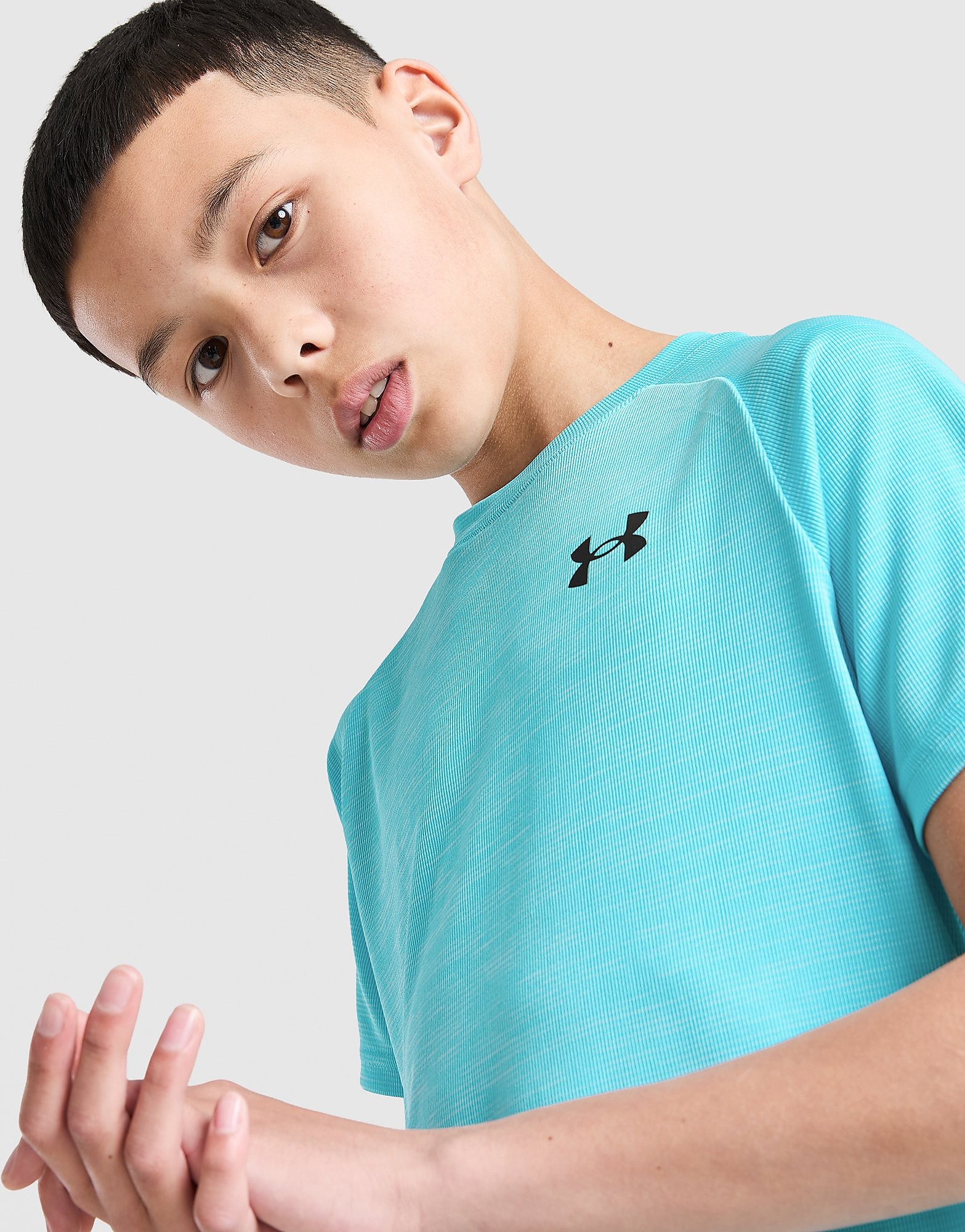 Under Armour Tech Texture T-Shirt Junior, Blauw