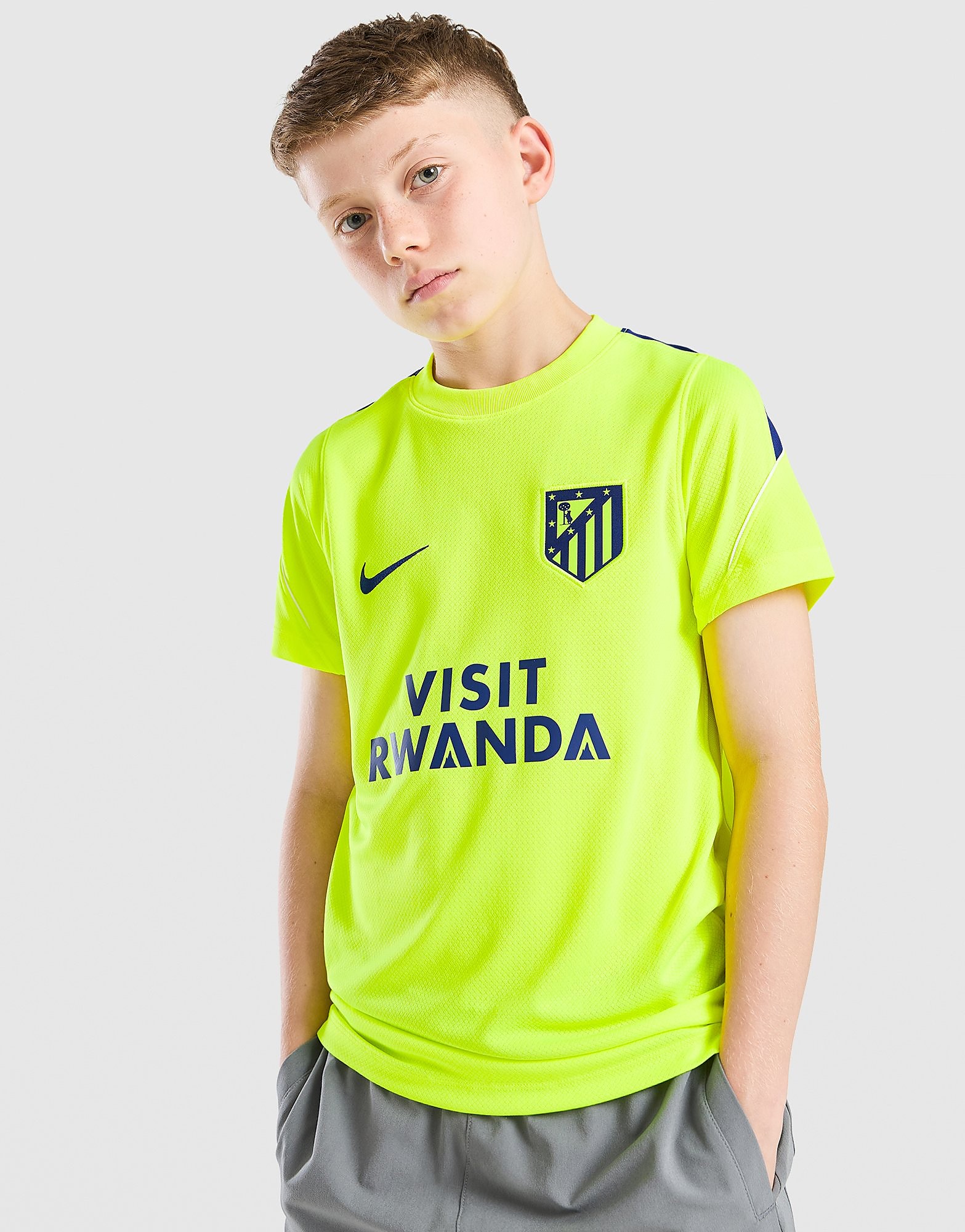 Maglia Atletico Madrid Strike Junior - Verde, verde verde Bambino taglia 10-12Y