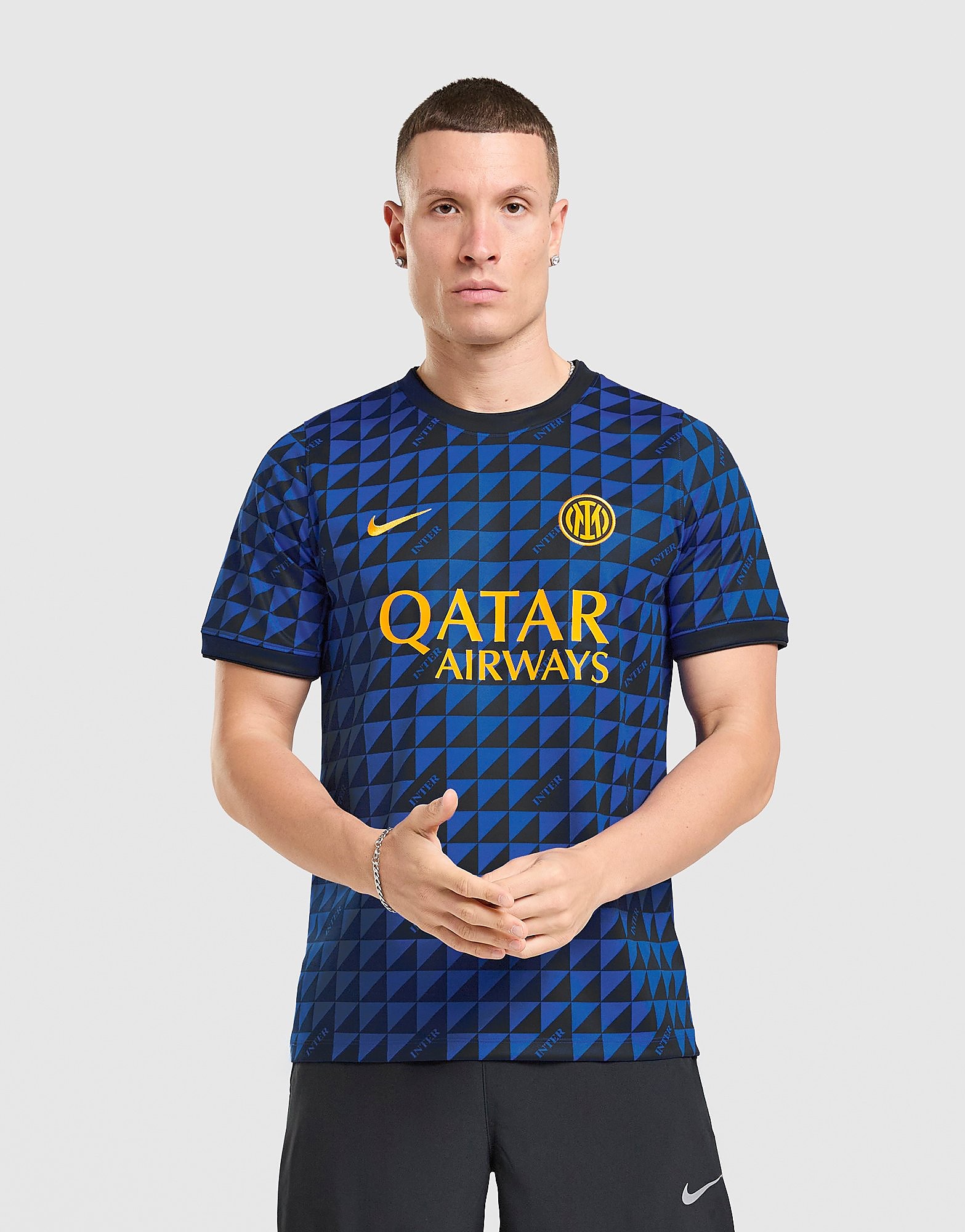 Mens Inter Milan Pre Match Top - Blu, blu blu Uomo taglia XXL