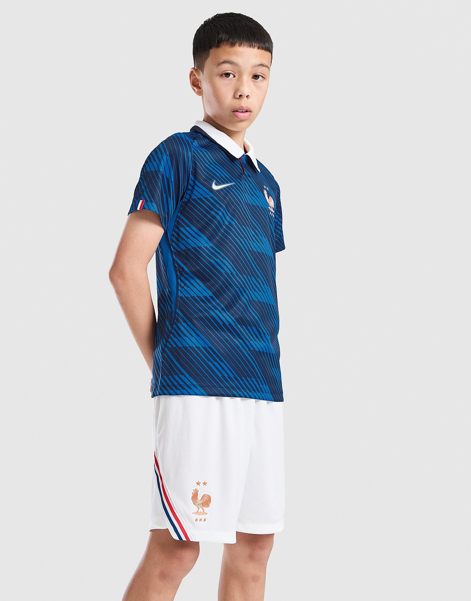 Pantaloncino Prima Divisa Francia 2026 Junior - Bianco, bianco bianco Bambino taglia 8-10Y