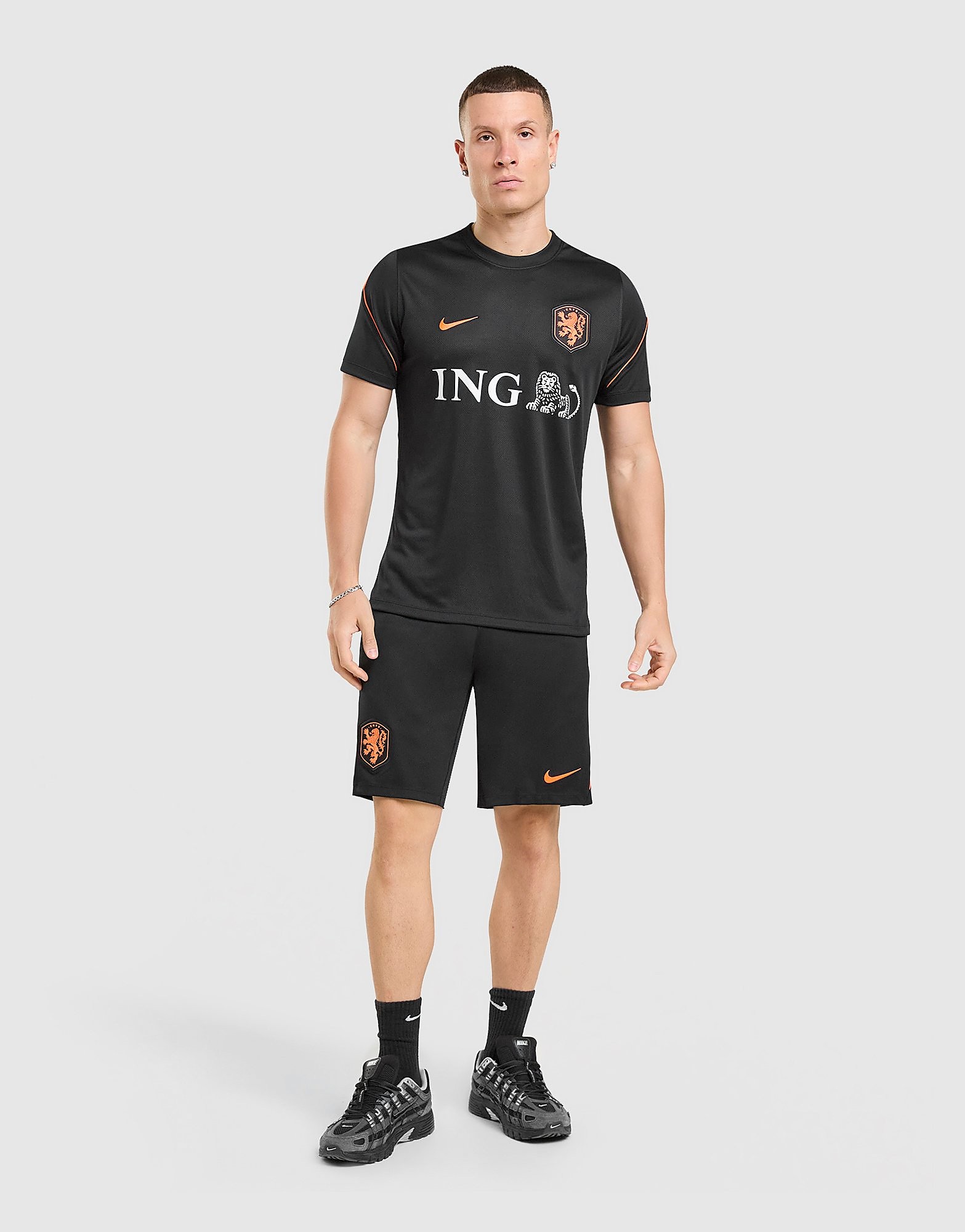 Mens Netherlands 2026 Strike Shorts - Nero, nero nero Uomo taglia L