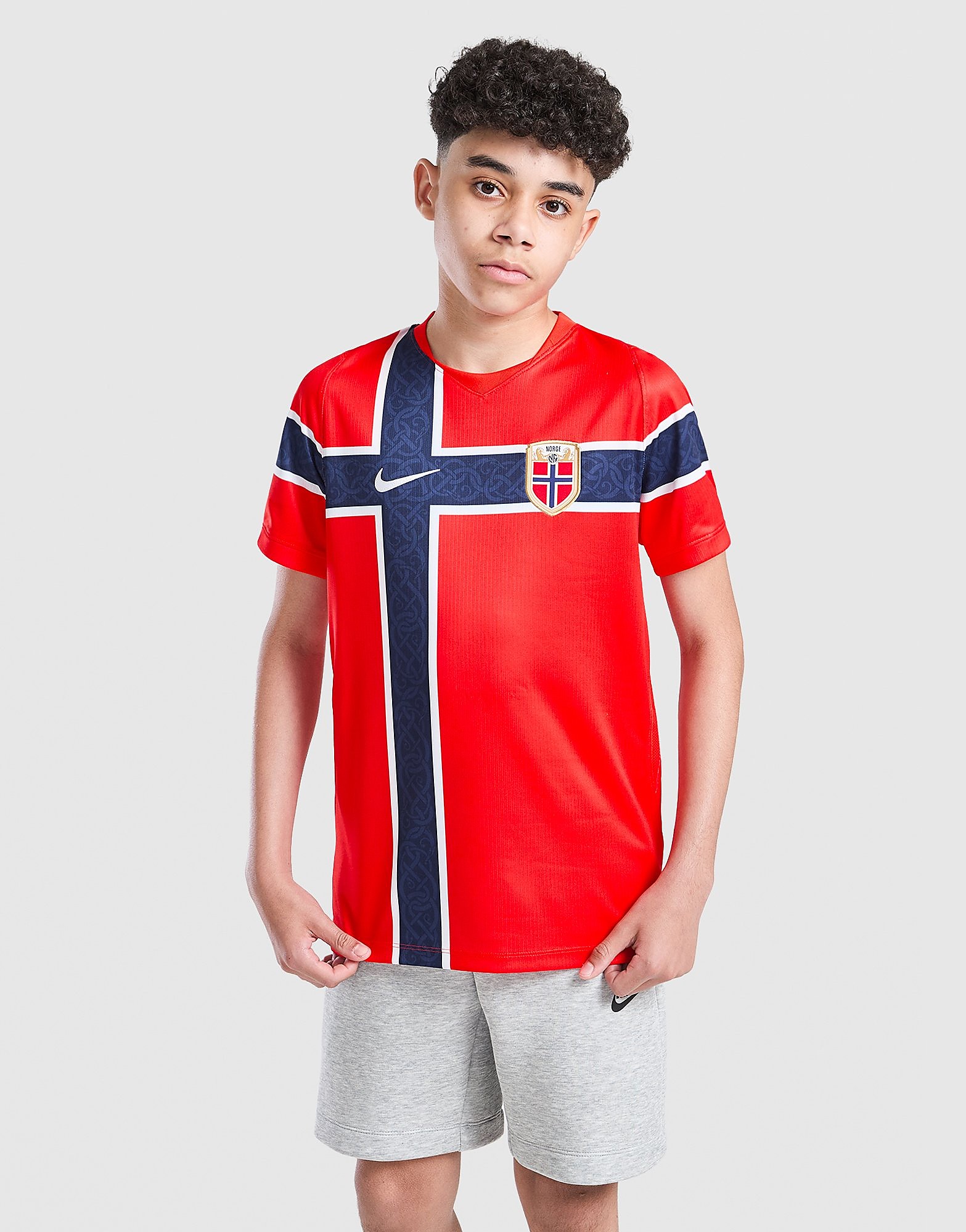 Norway 2026 Home Shirt Junior, Rot - unisex - Size: 10-12Y