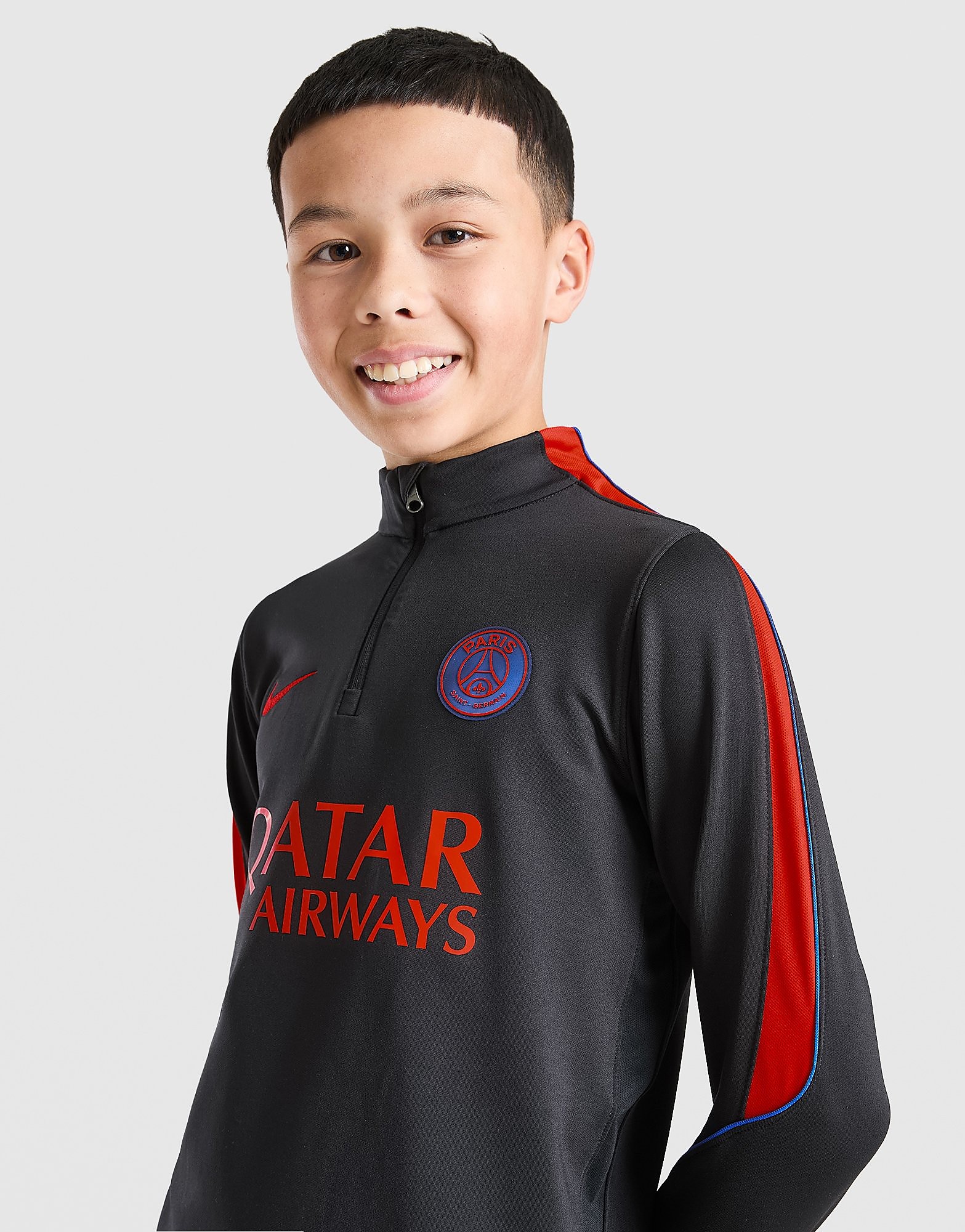 Paris Saint Germain Strike Drill Top Junior - Nero, nero nero Uomo taglia 7-8Y