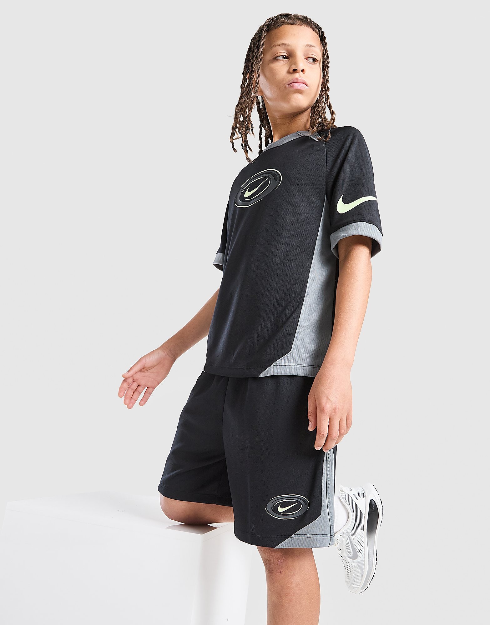Pantaloncino Football Dri FIT Junior - Nero, nero nero Bambino taglia 8-10Y