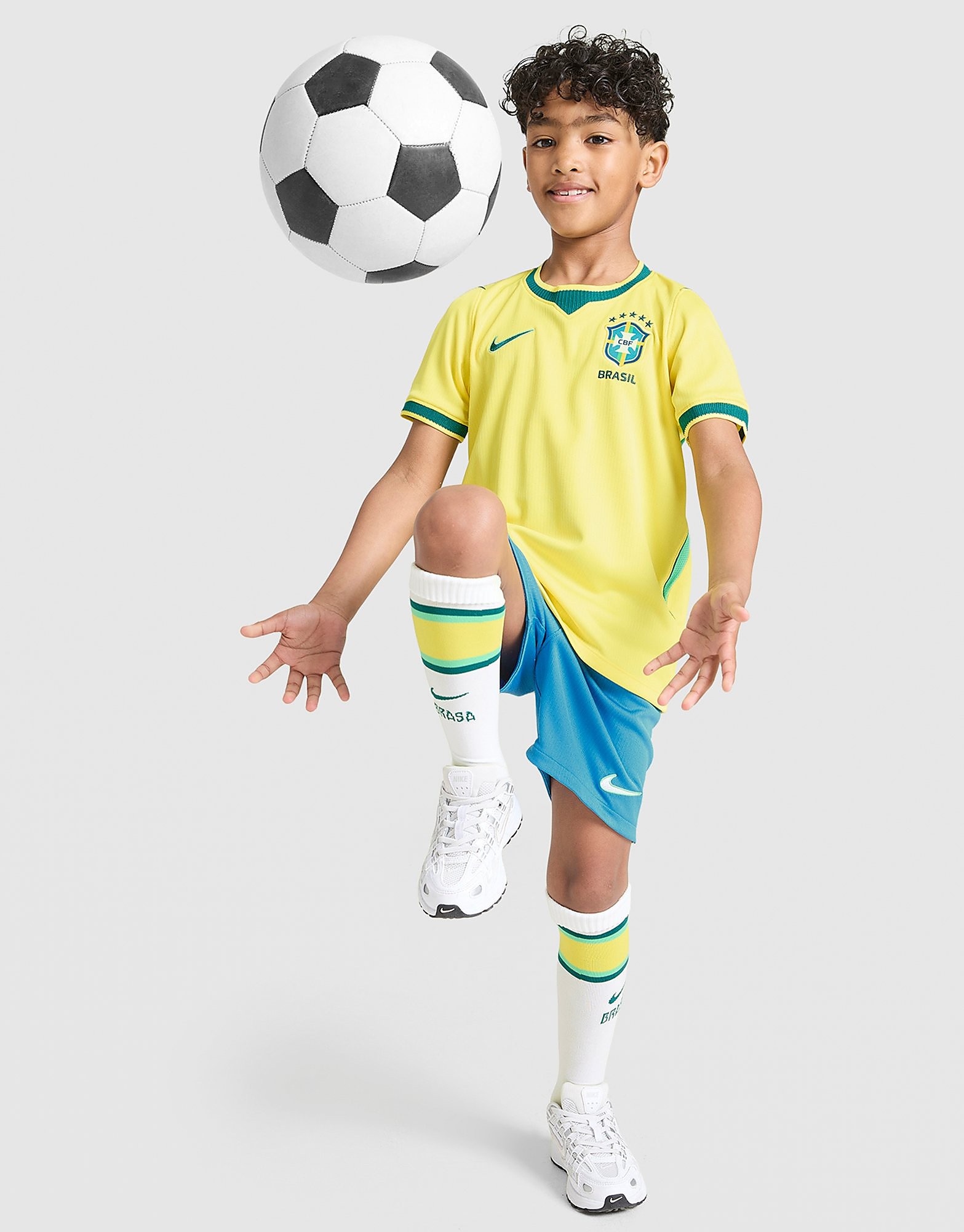 Nike Kit domicile Brésil 2026 Enfant Jaune Jaune - vue 1
