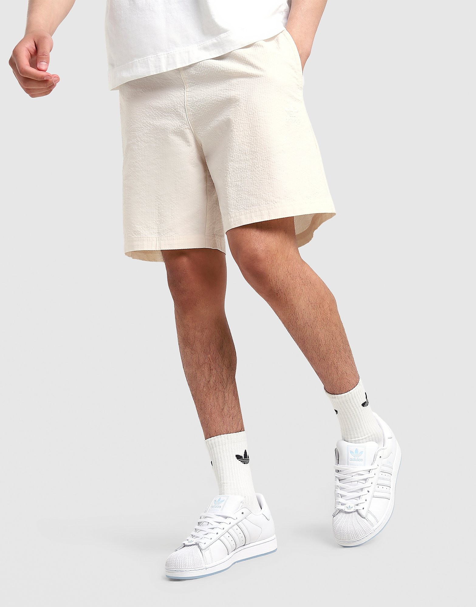 adidas Originals Short Seersucker Crème Crème
