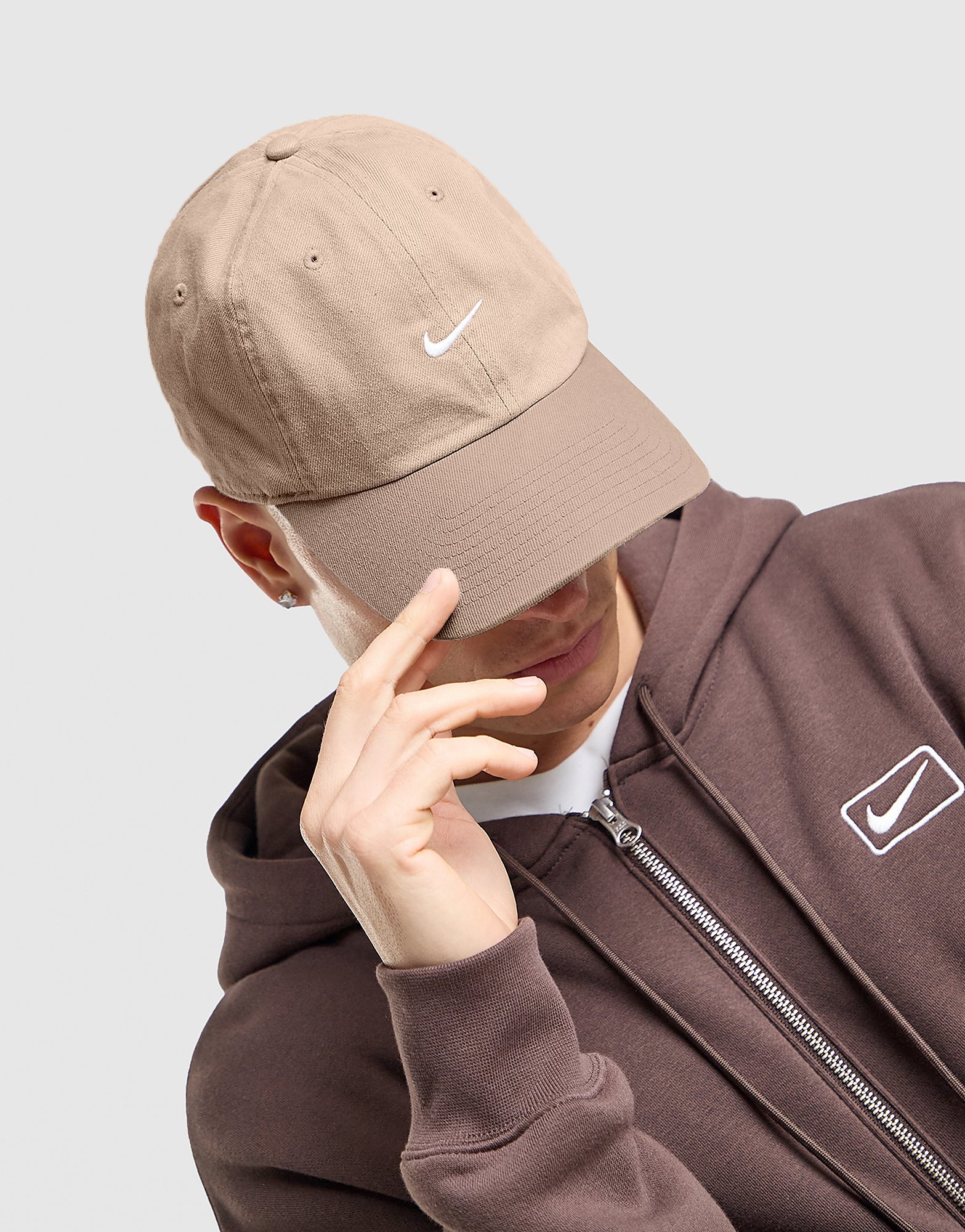 Nike Unstrukturierte Denim-Cap Club - Herren, Grau