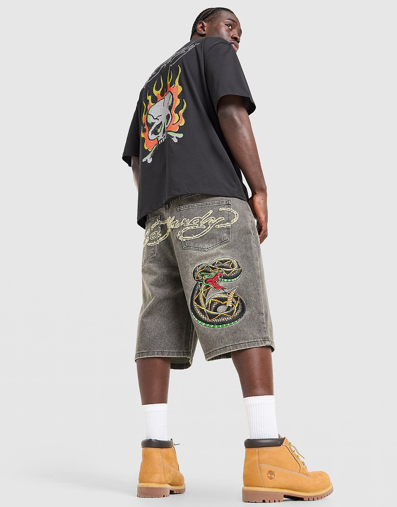 Ed Hardy Snake Jorts - vue 1