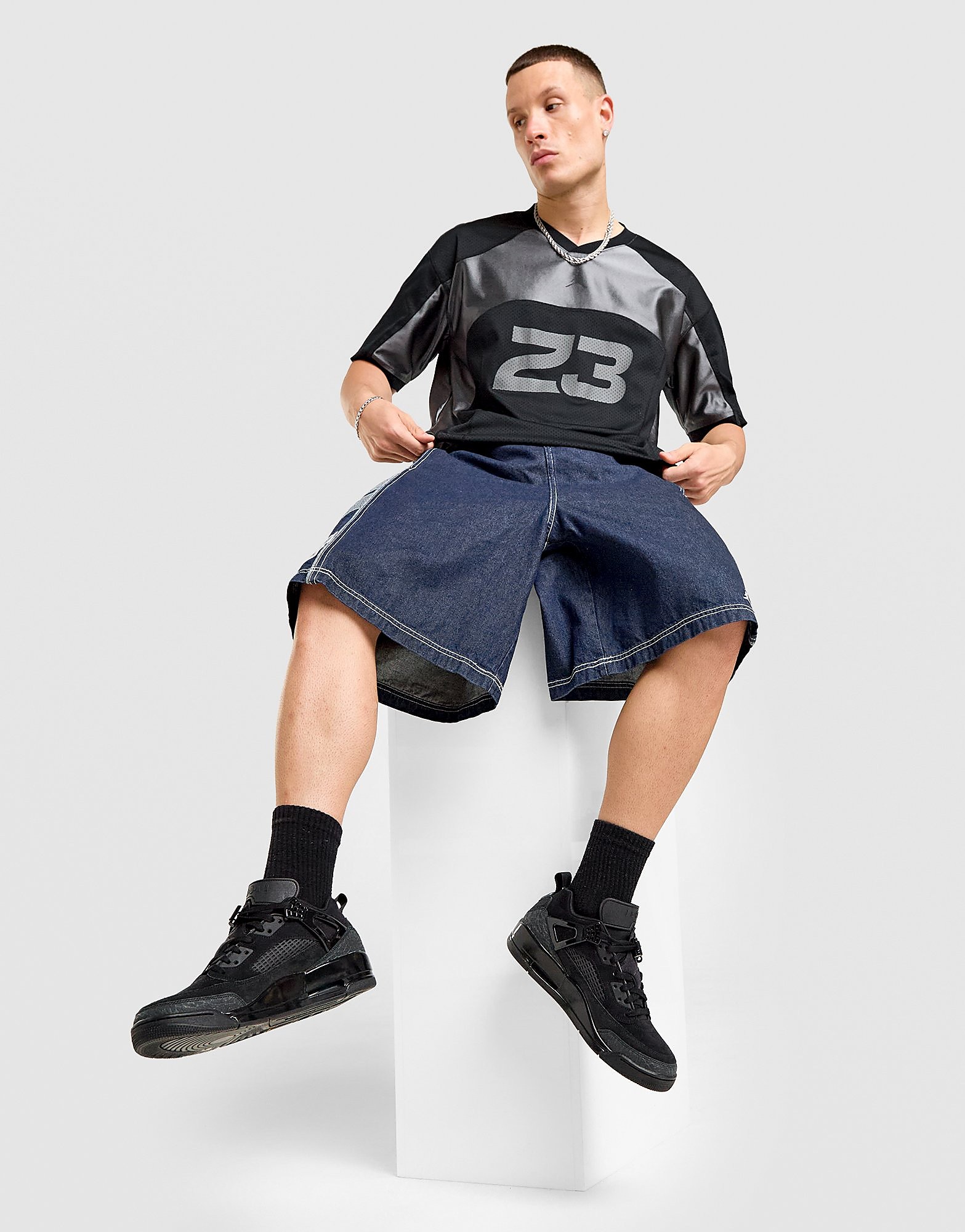 Mens Maglia Jersey Flight - Nero, nero nero Uomo taglia L