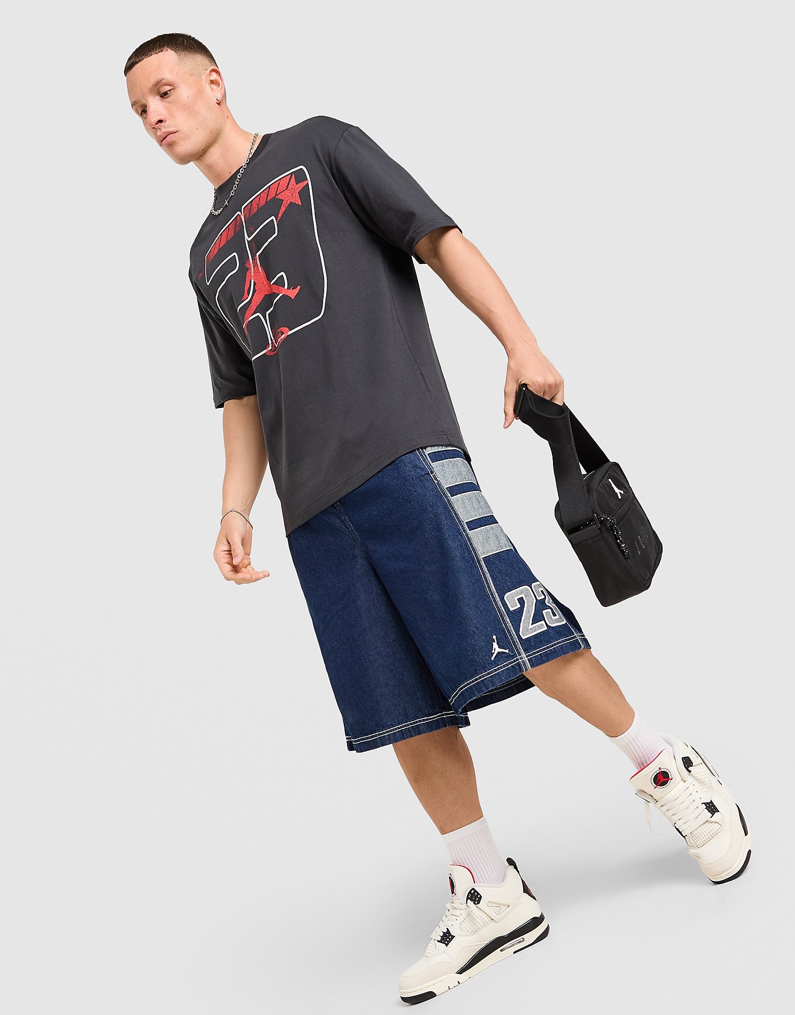 Mens 23 Star T-Shirt - Nero, nero nero Uomo taglia M
