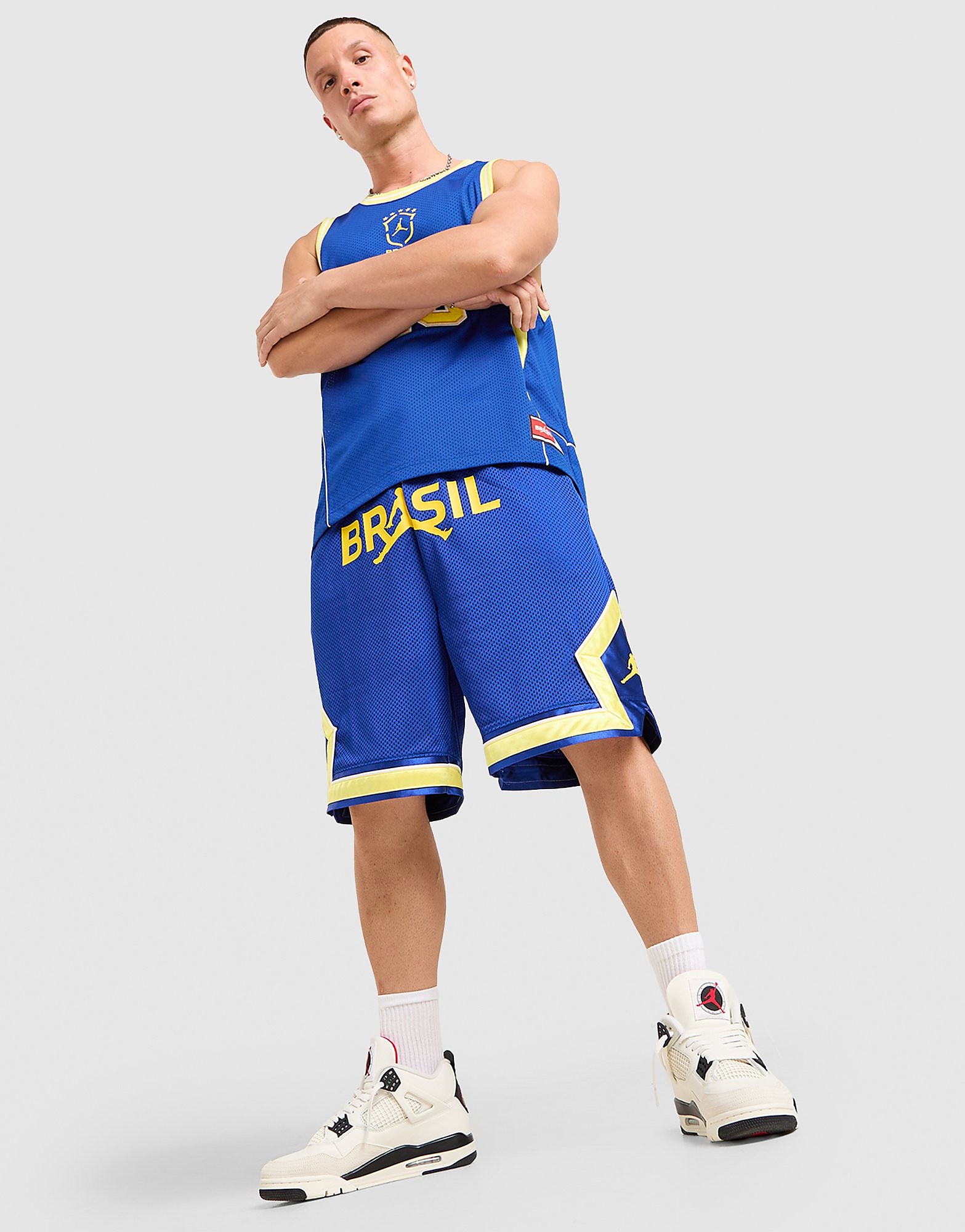 Mens Brazil Diamond Shorts - Blu, blu blu Uomo taglia M