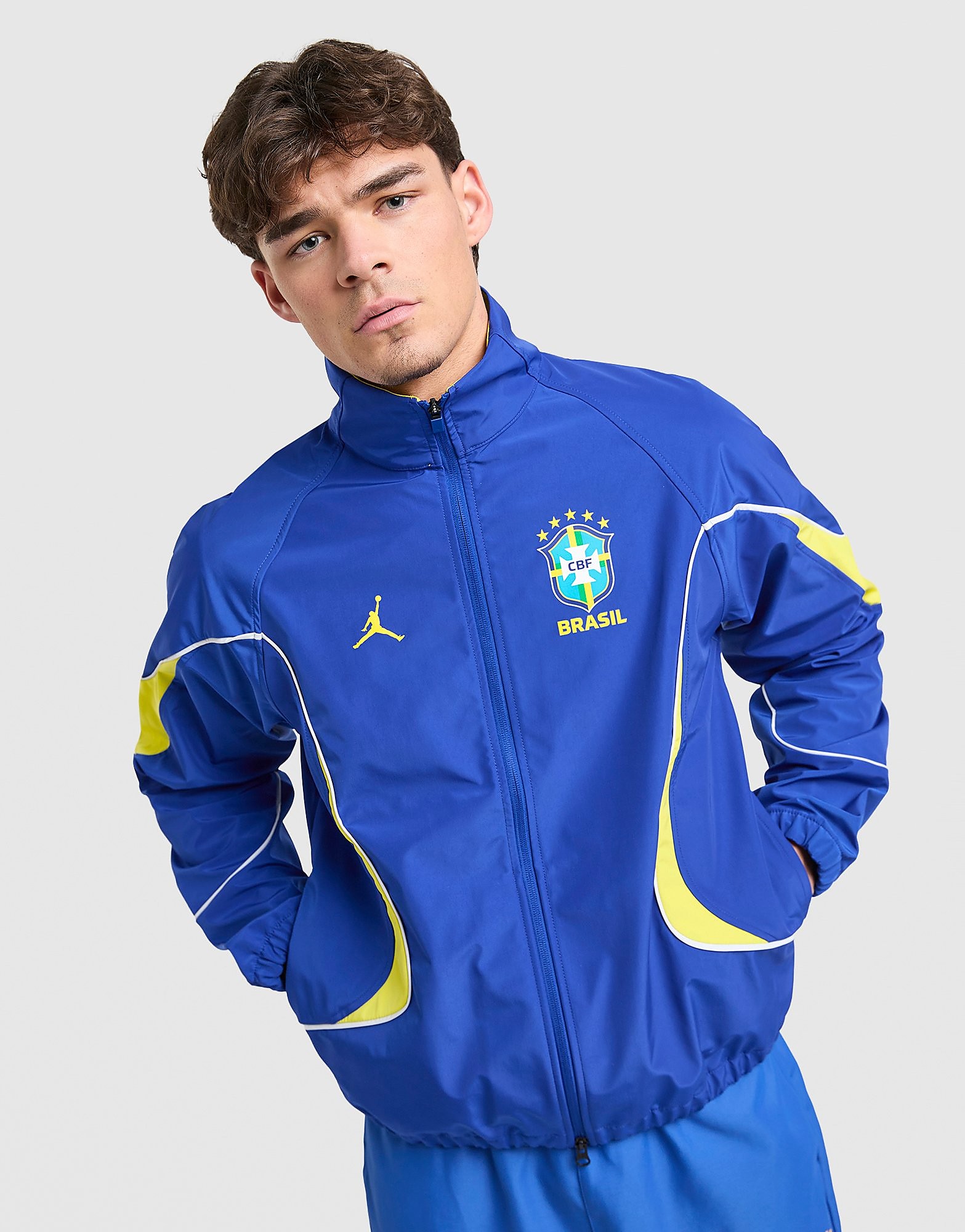 Jordan Brazil Woven Jacket, Blu