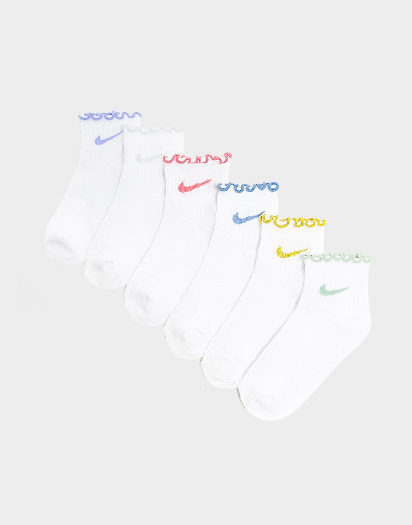 Pack Ruffle Ankle Socks Junior, Weiss - unisex - Size: 6.5-9.5