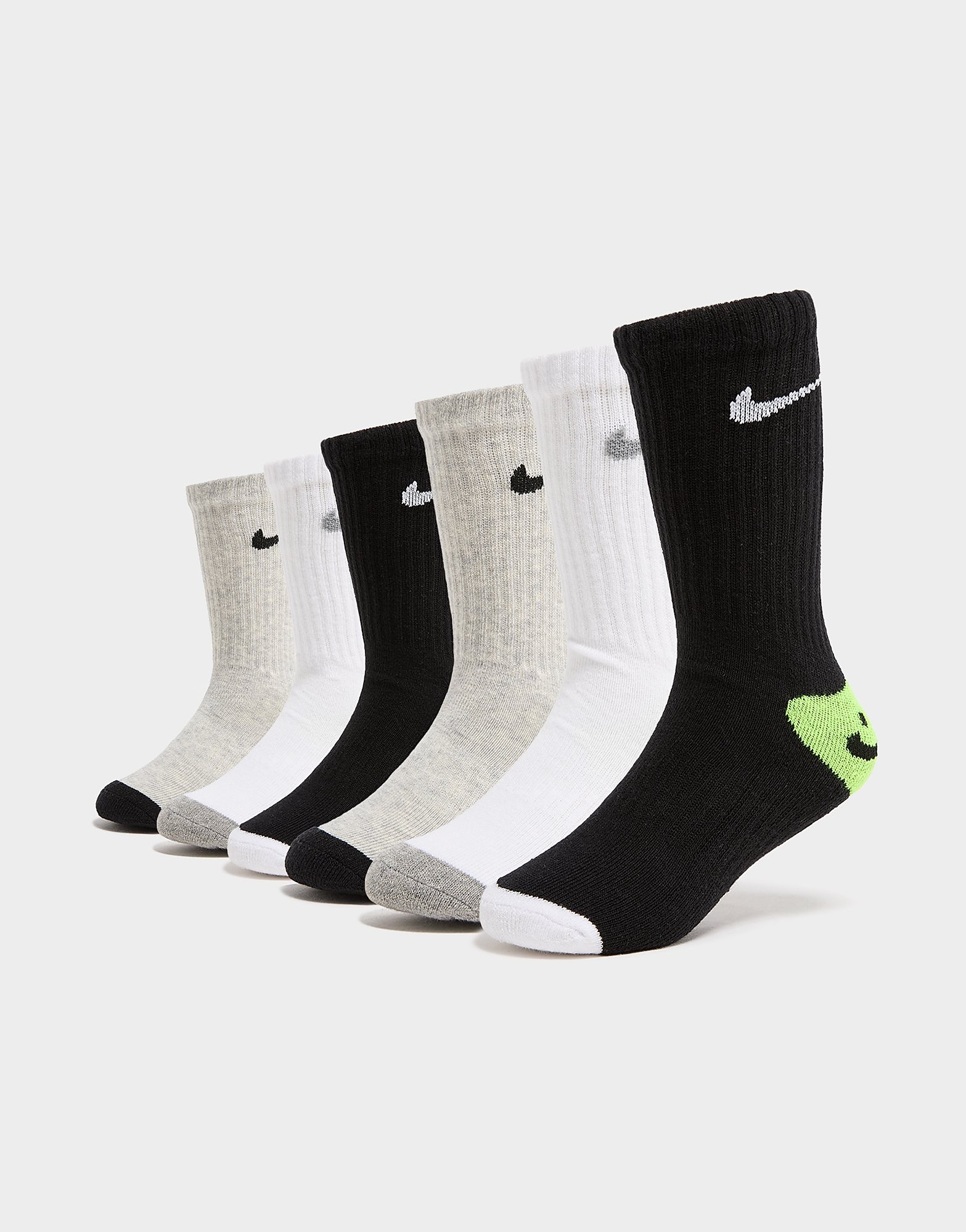 Pack Smiley Crew Socks Junior, Weiss