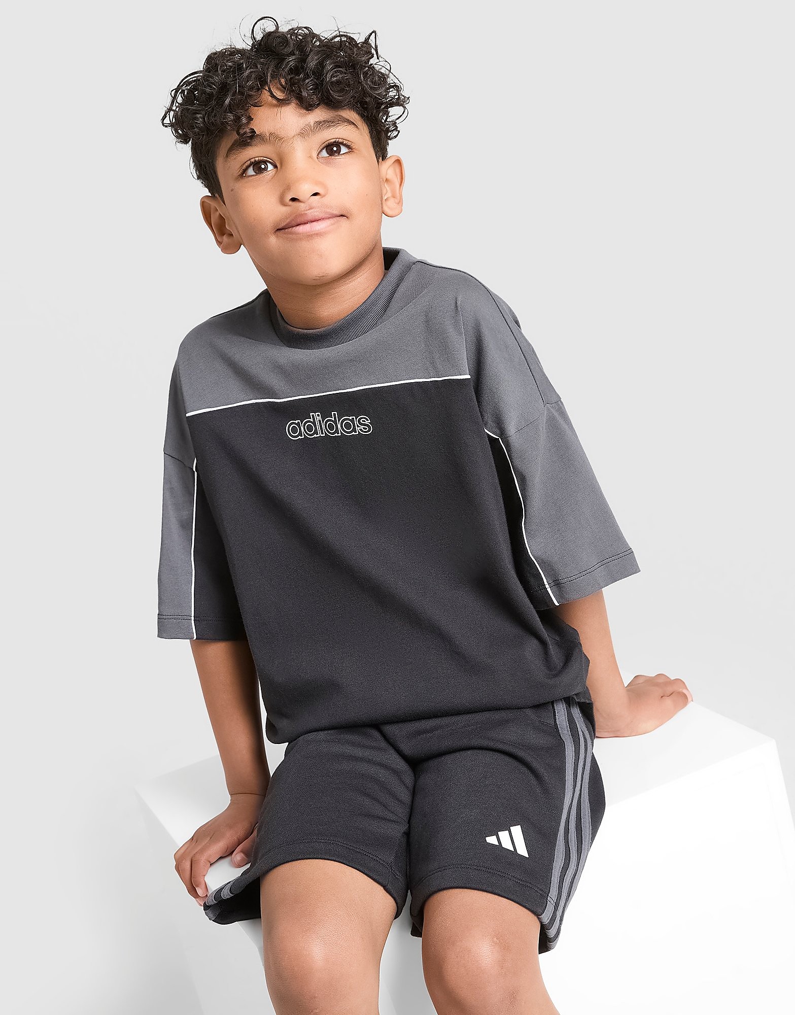adidas Ensemble T shirtShort Linear Enfant - vue 1
