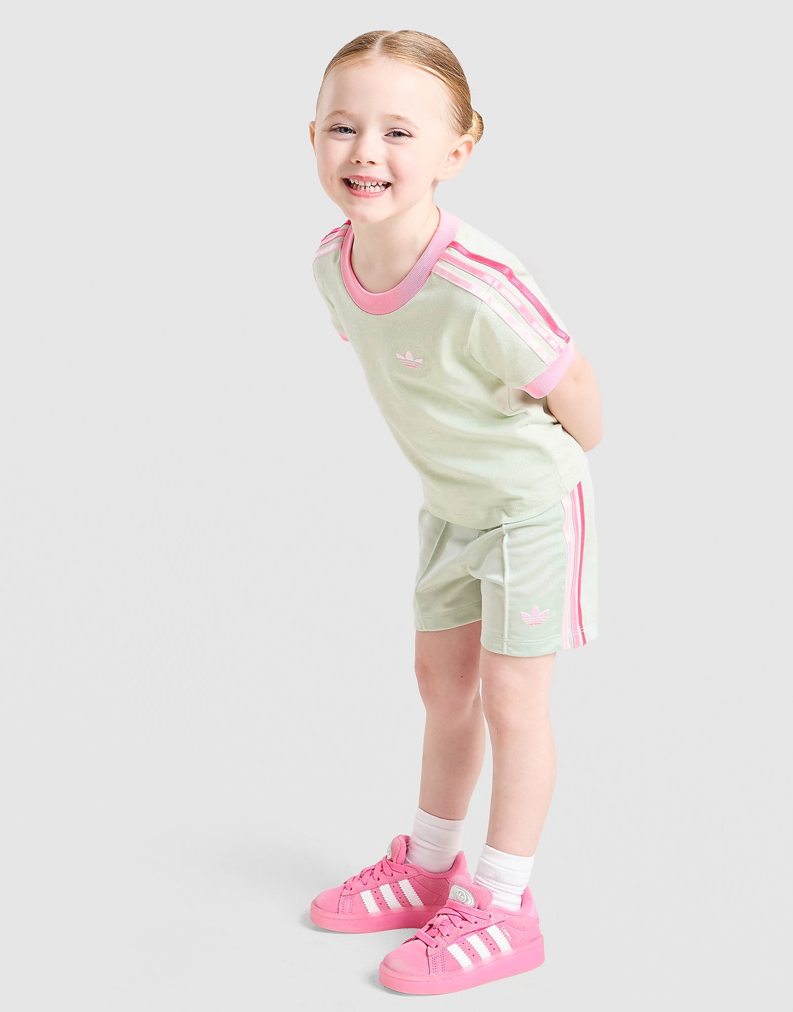 adidas Originals Girls' Firebird T ShirtShorts Set Infant