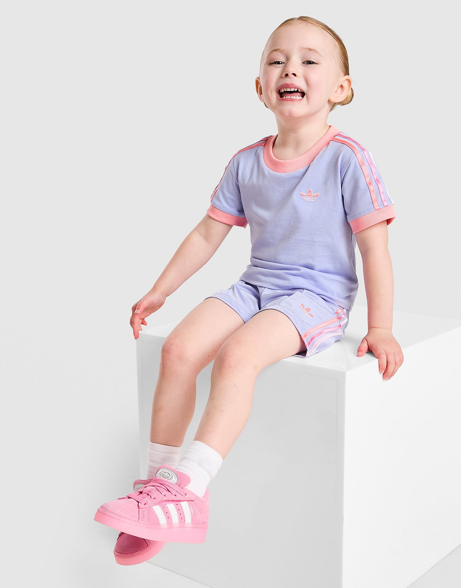 adidas Originals Girls' Firebird T ShirtShorts Set Infant