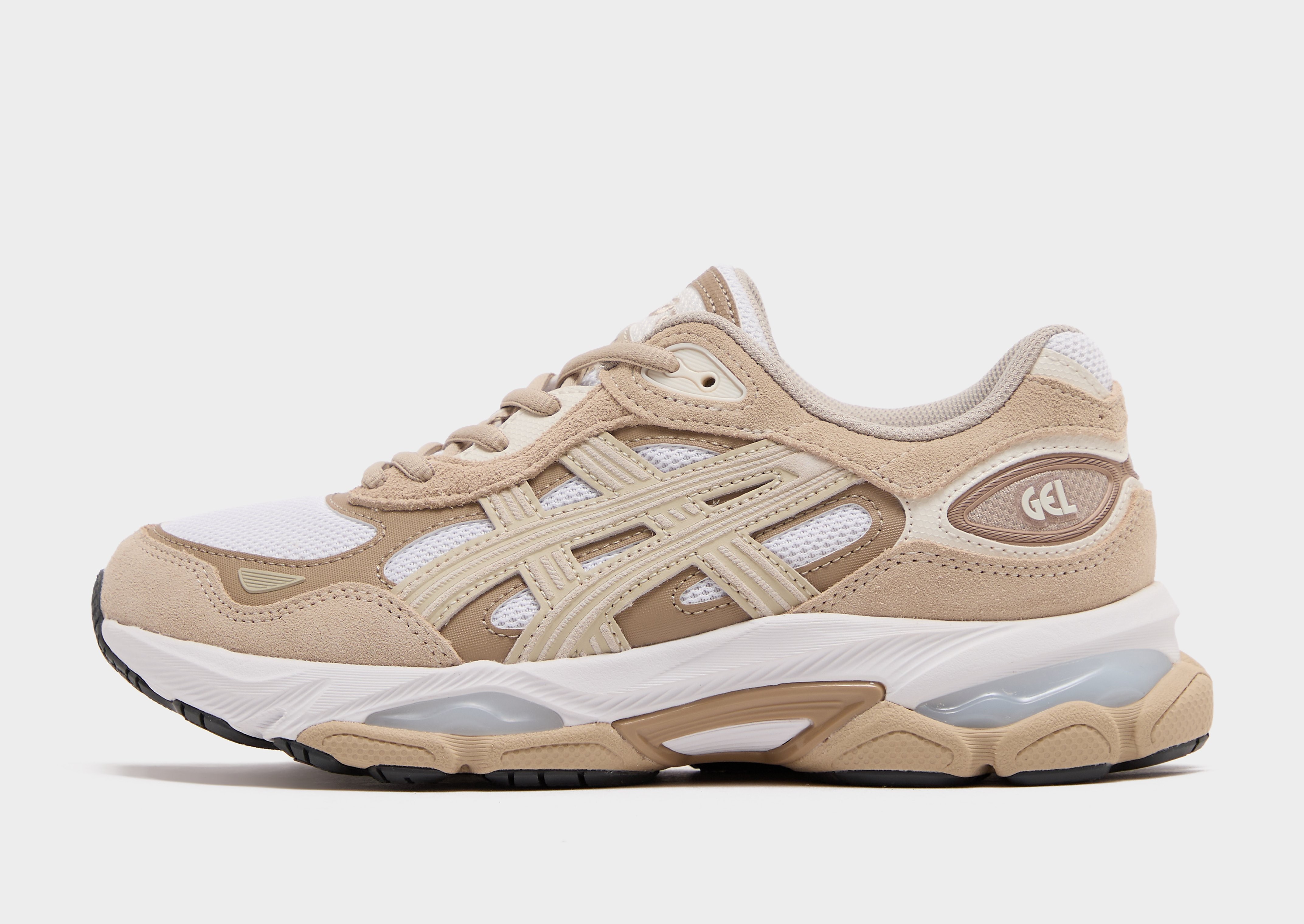 Asics Gel NYC damessneaker beige en wit