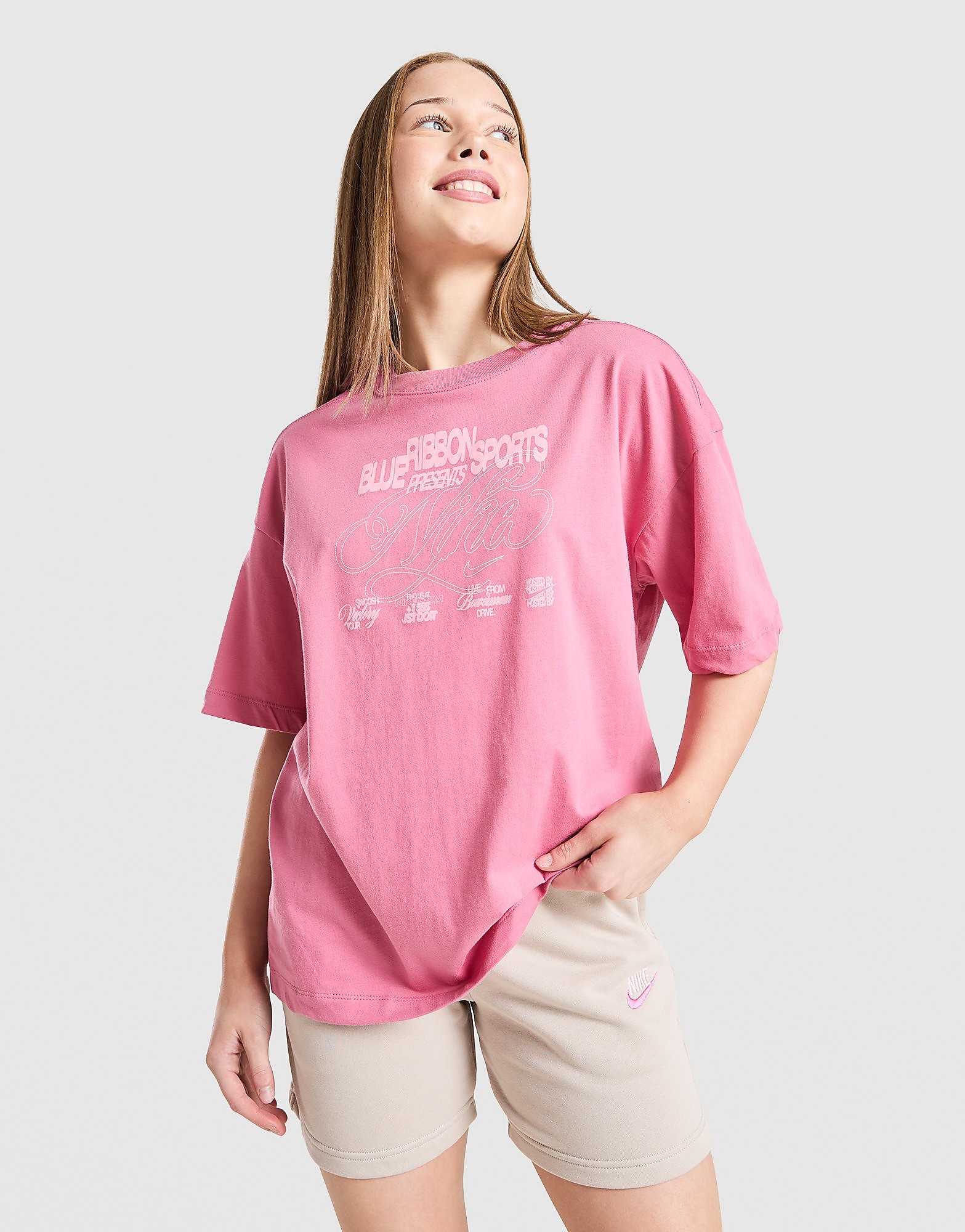 Nike Girls' Graphic Oversized T Shirt Junior - vue 1