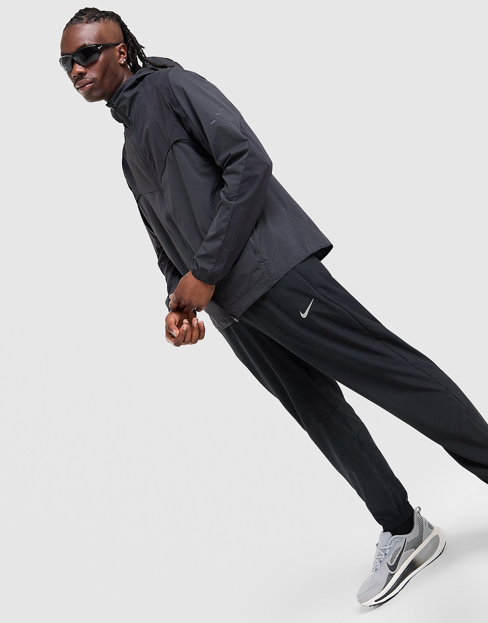Mens Stride+ Jacket - Nero, nero nero Uomo taglia L