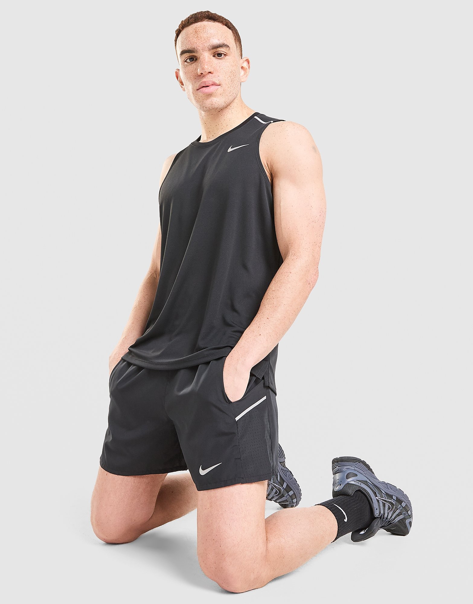 Miler 5" Shorts - Herren, Schwarz - male - Size: M
