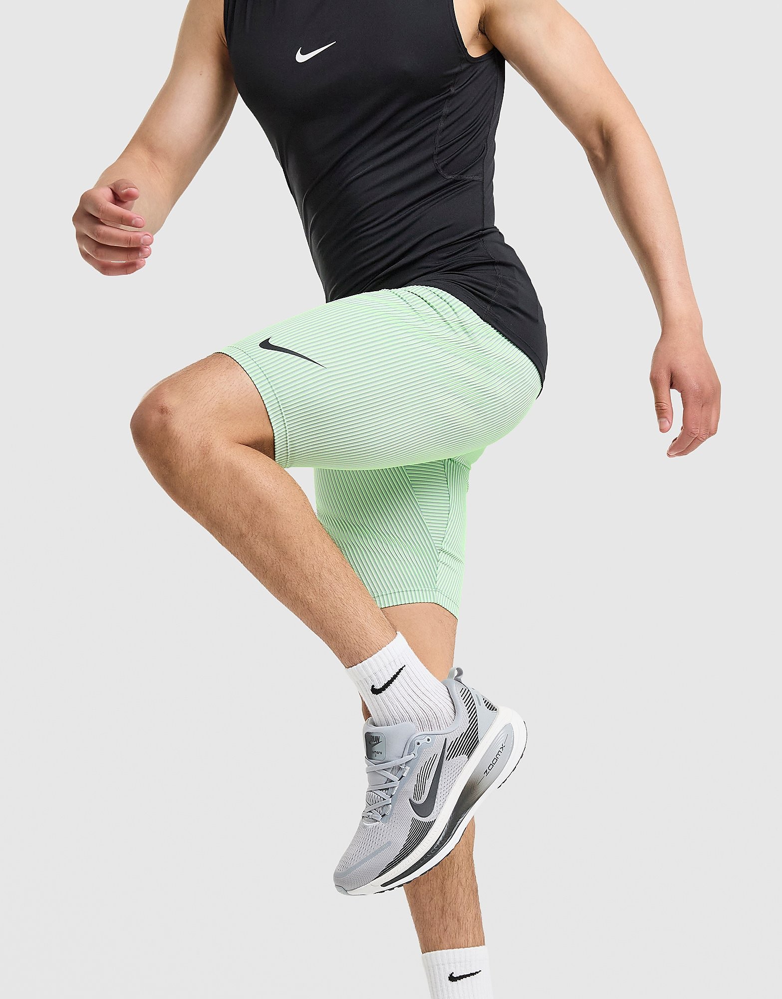 Mens AeroSwift 1/2-Length Leggings - Verde, verde verde Uomo taglia XXL