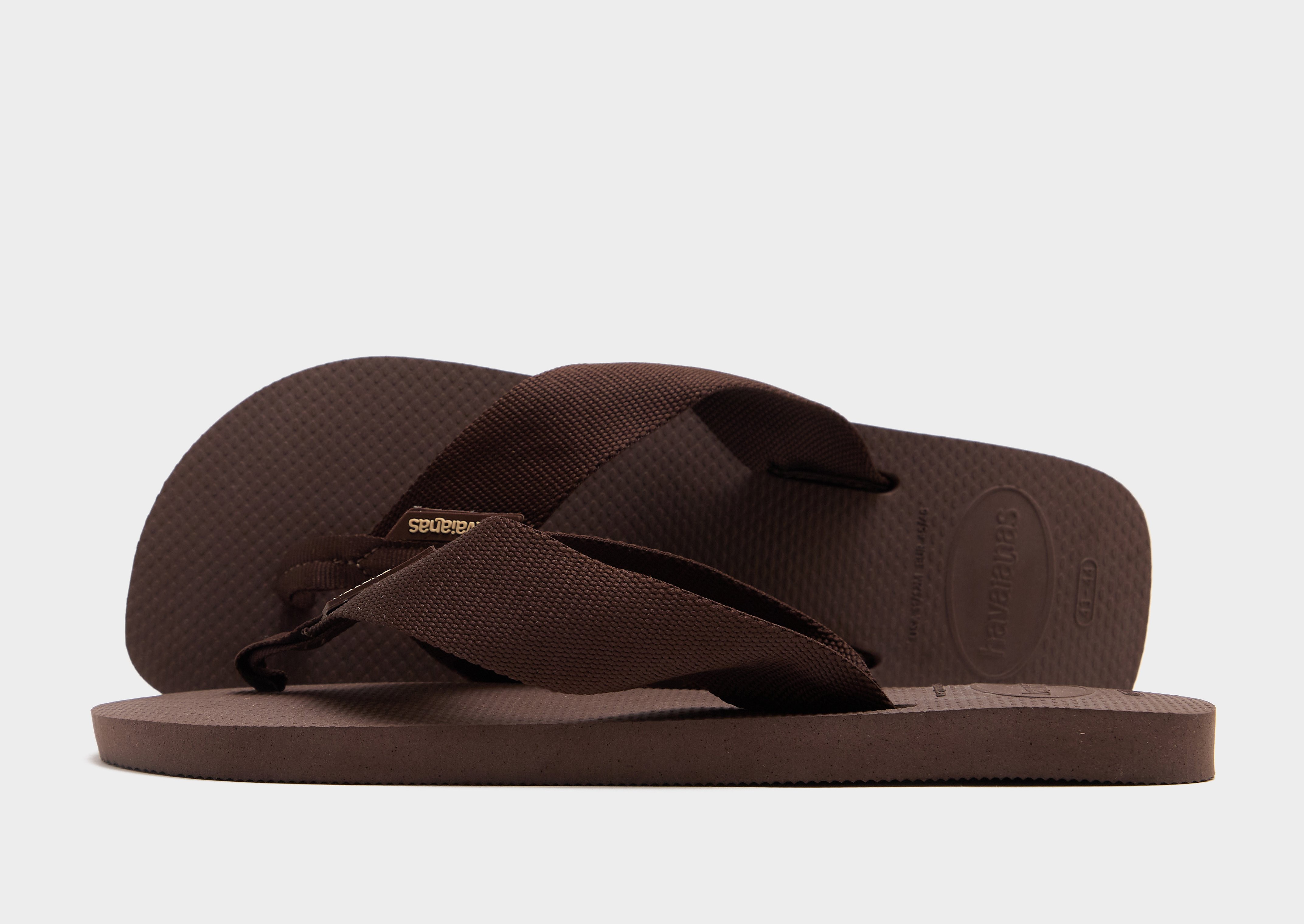 Mens Infradito Urban Basic Material - Marrone, marrone marrone Uomo taglia 43/44