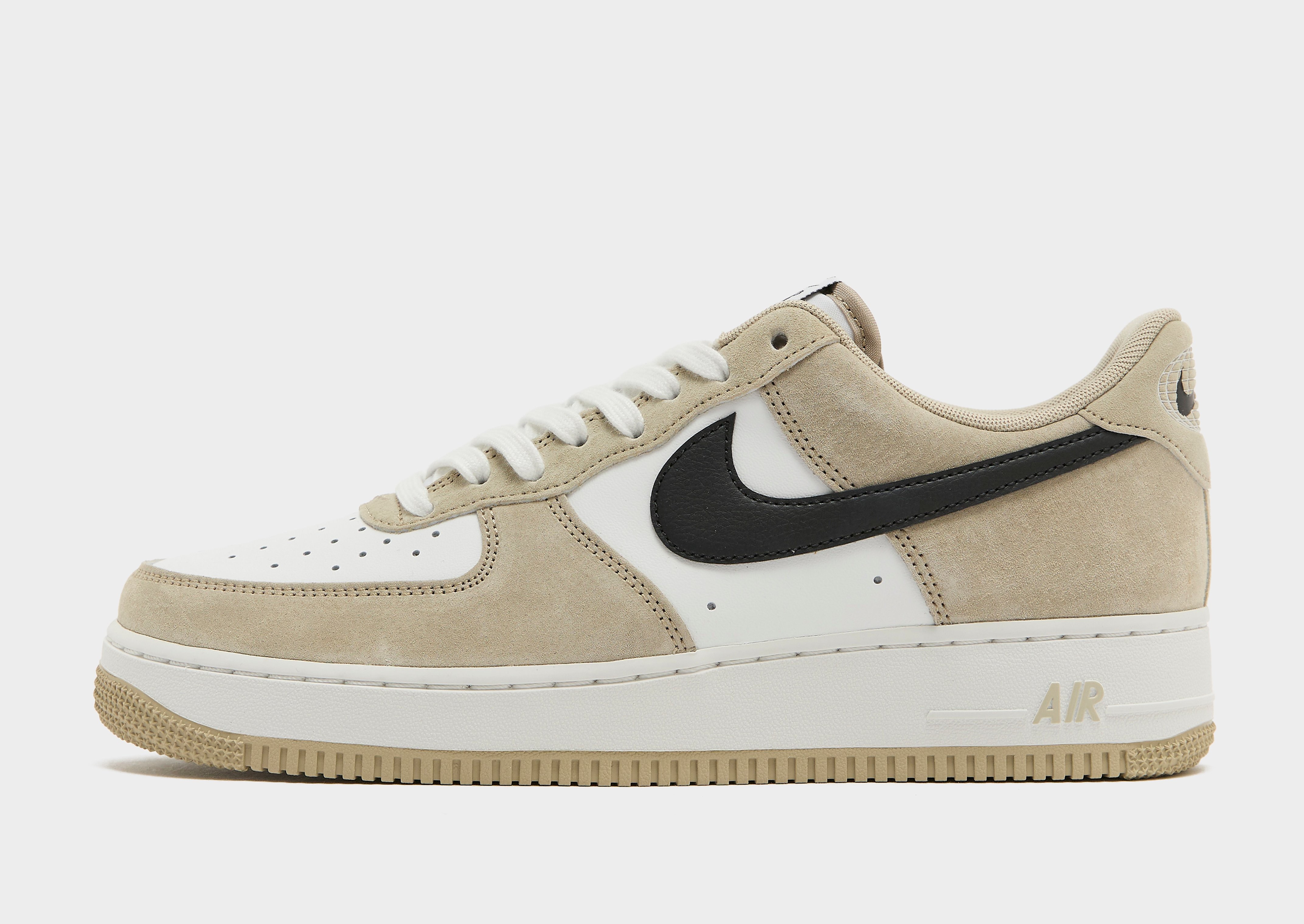 Nike Air Force 1 herensneaker zwart, beige, wit en groen