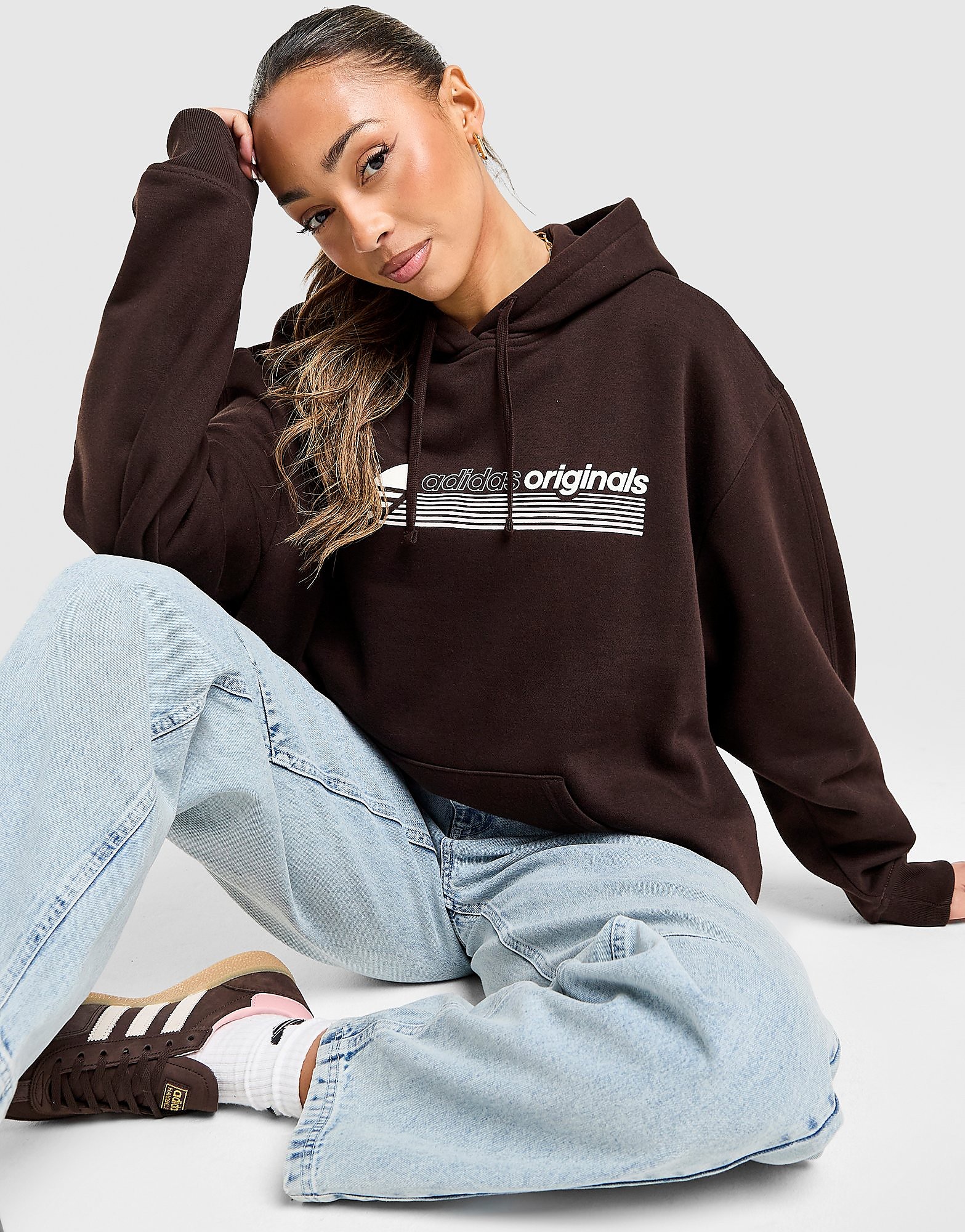 adidas Originals Sweat à capuche Overhead Sport Stripe